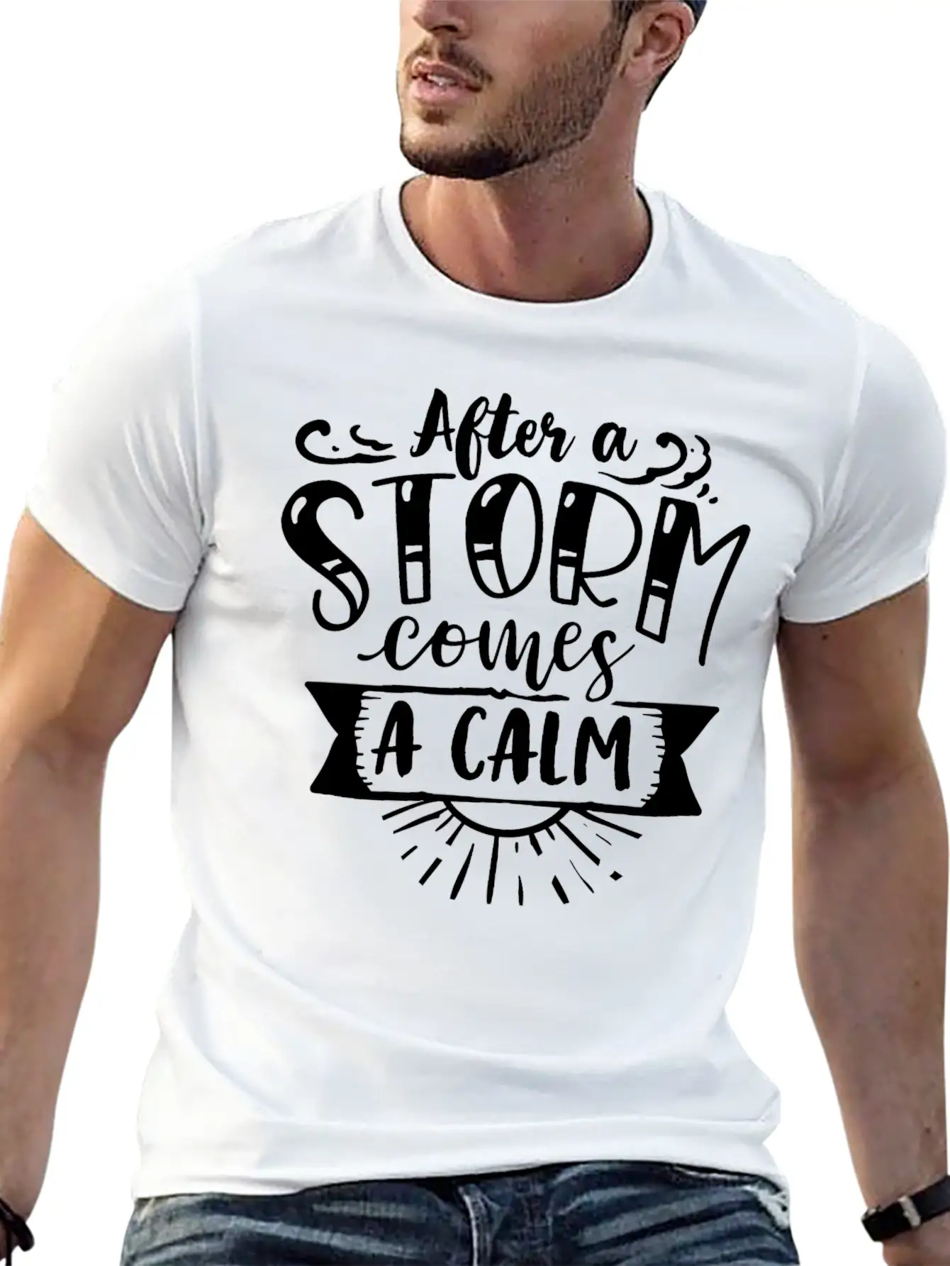 After A Storm Comes A Calm Stylish Everyday T-Shirt – Unisex Basic Cotton Tee