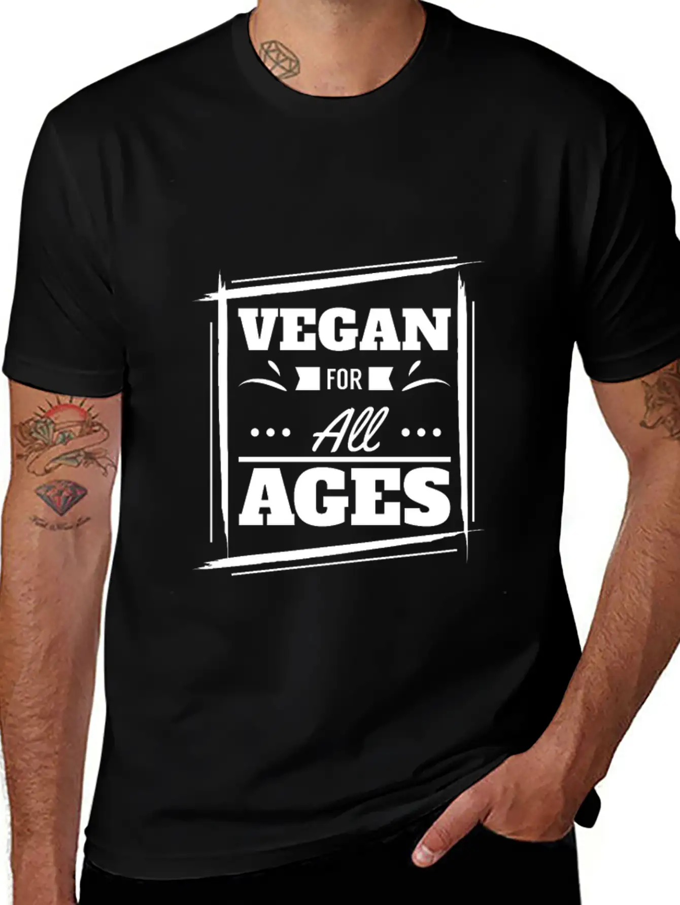 Ages Vegan Gift Idea Stylish Everyday T-Shirt – Unisex Basic Cotton Tee