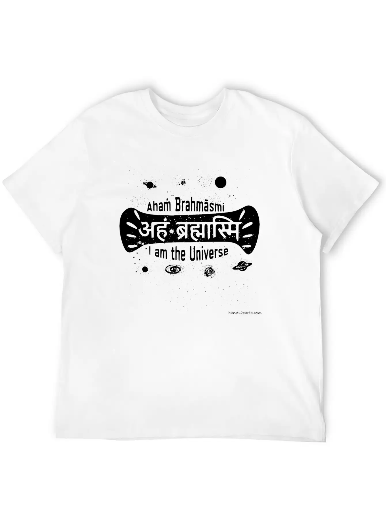 Aham Bhrahamasmi | I Am The Universe | Basic Graphic T-Shirt – Daily Comfort In Soft Cotton