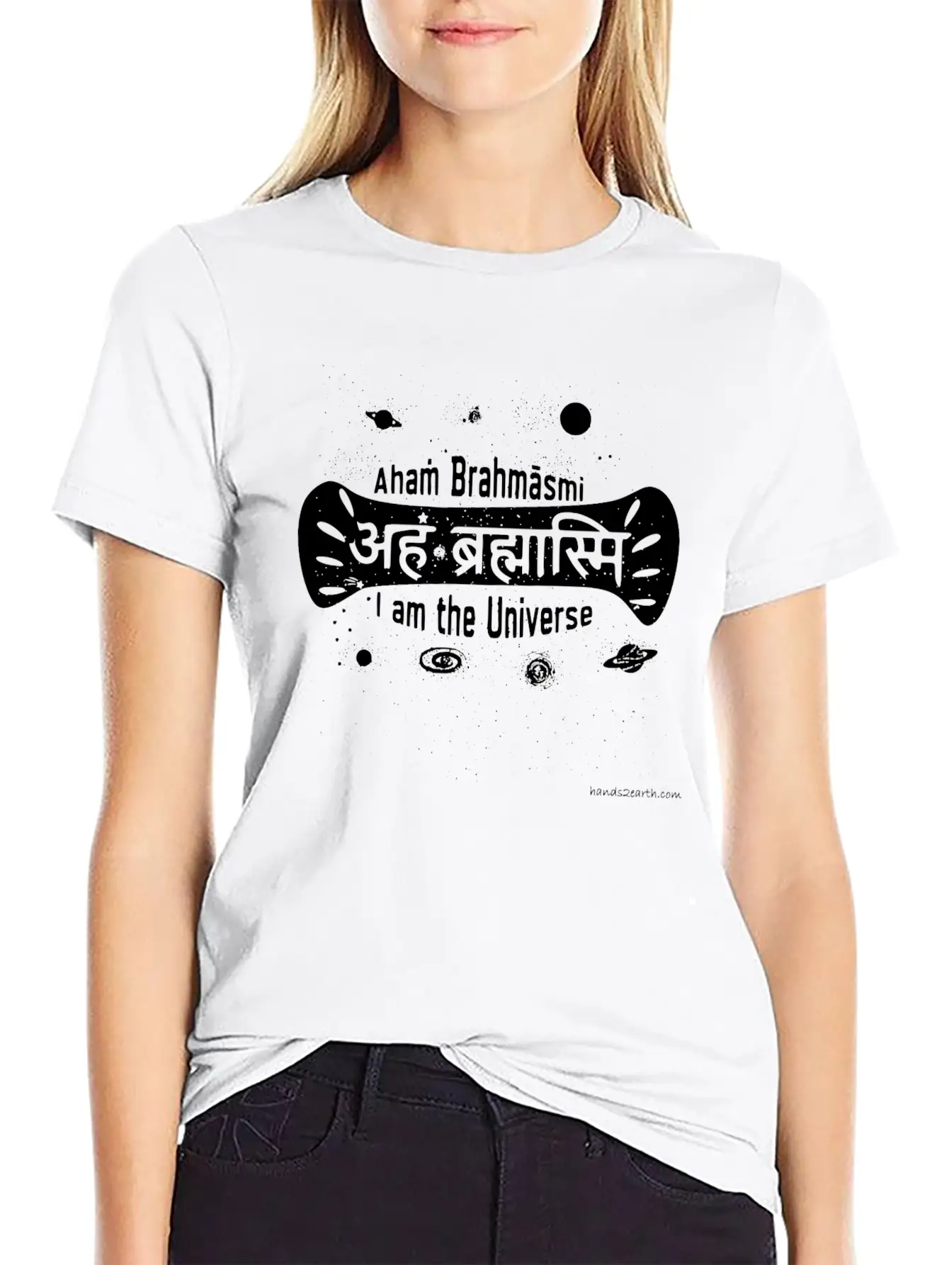 Aham Bhrahamasmi | I Am The Universe | Basic Graphic T-Shirt – Daily Comfort In Soft Cotton