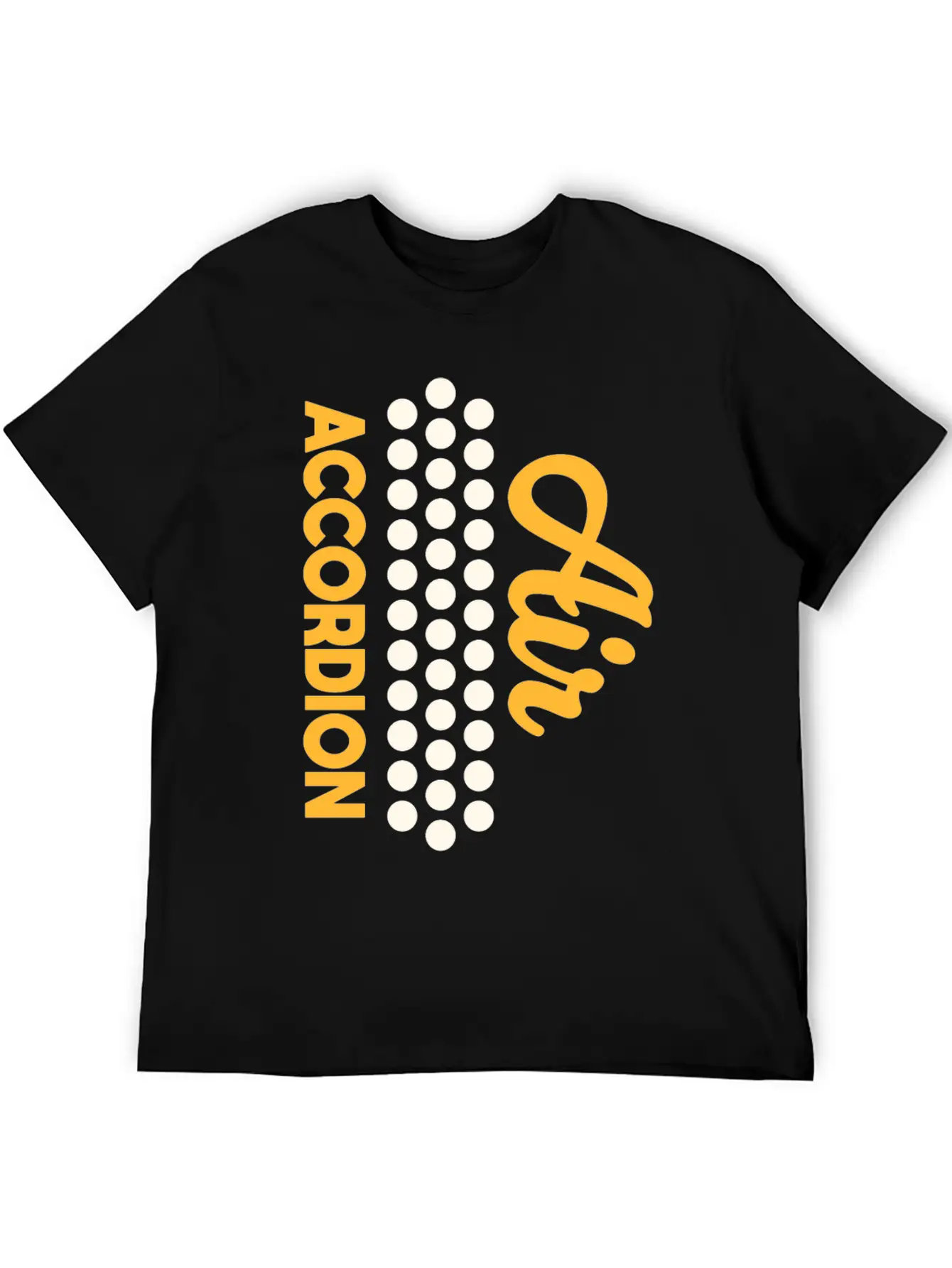 Air Accordion, Musician, Playing Accordion Basic Graphic T-Shirt – Daily Comfort In Soft Cotton
