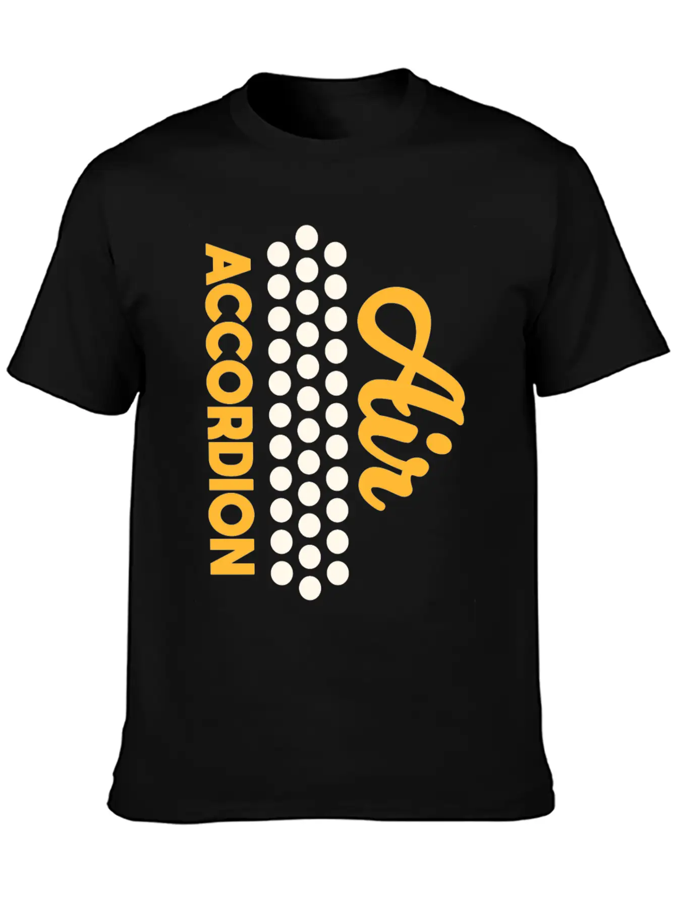 Air Accordion, Musician, Playing Accordion Basic Graphic T-Shirt – Daily Comfort In Soft Cotton