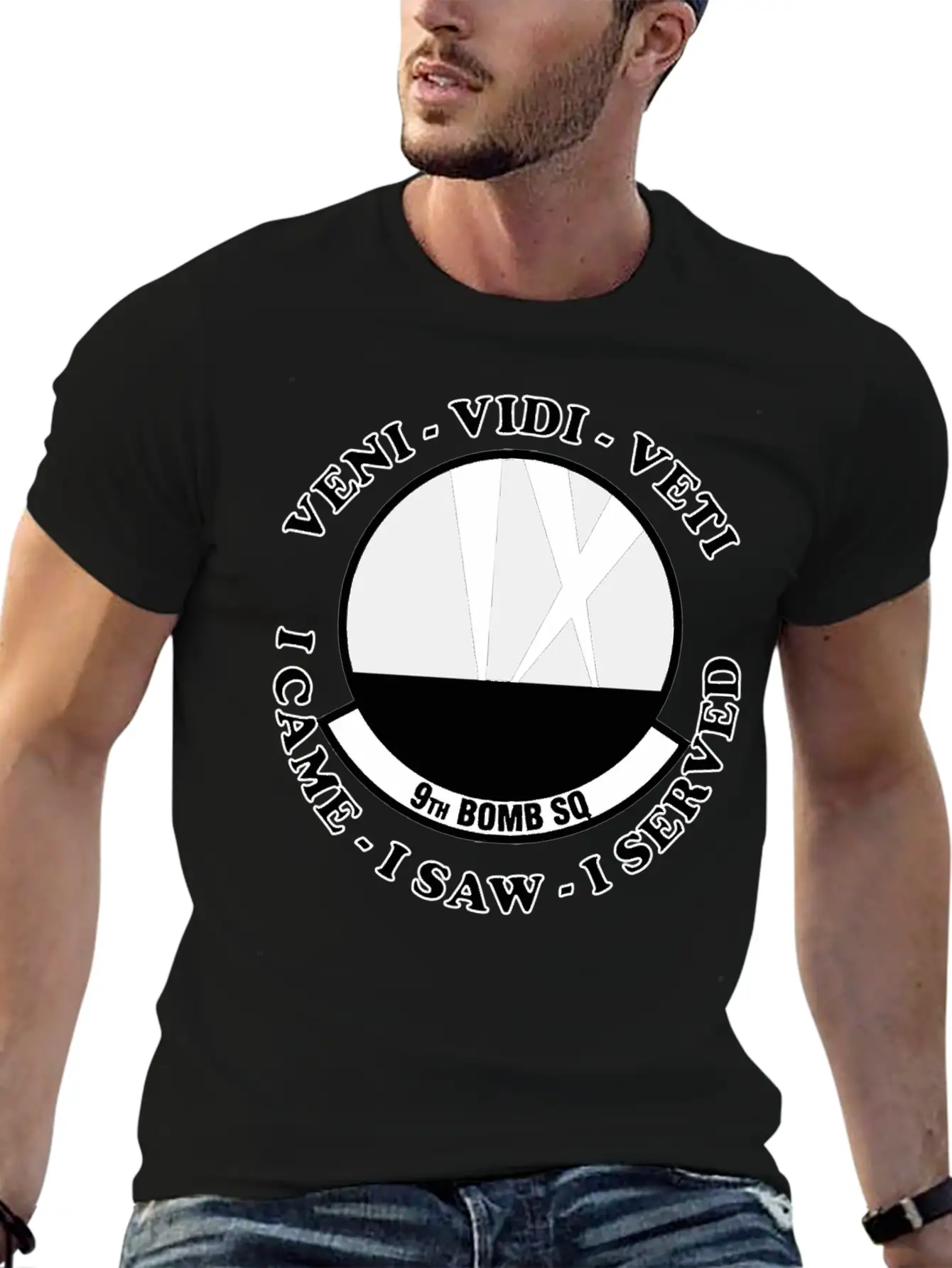 Air Force 9Th Bomb Squadron Insignia Basic Graphic T-Shirt – Daily Comfort In Soft Cotton