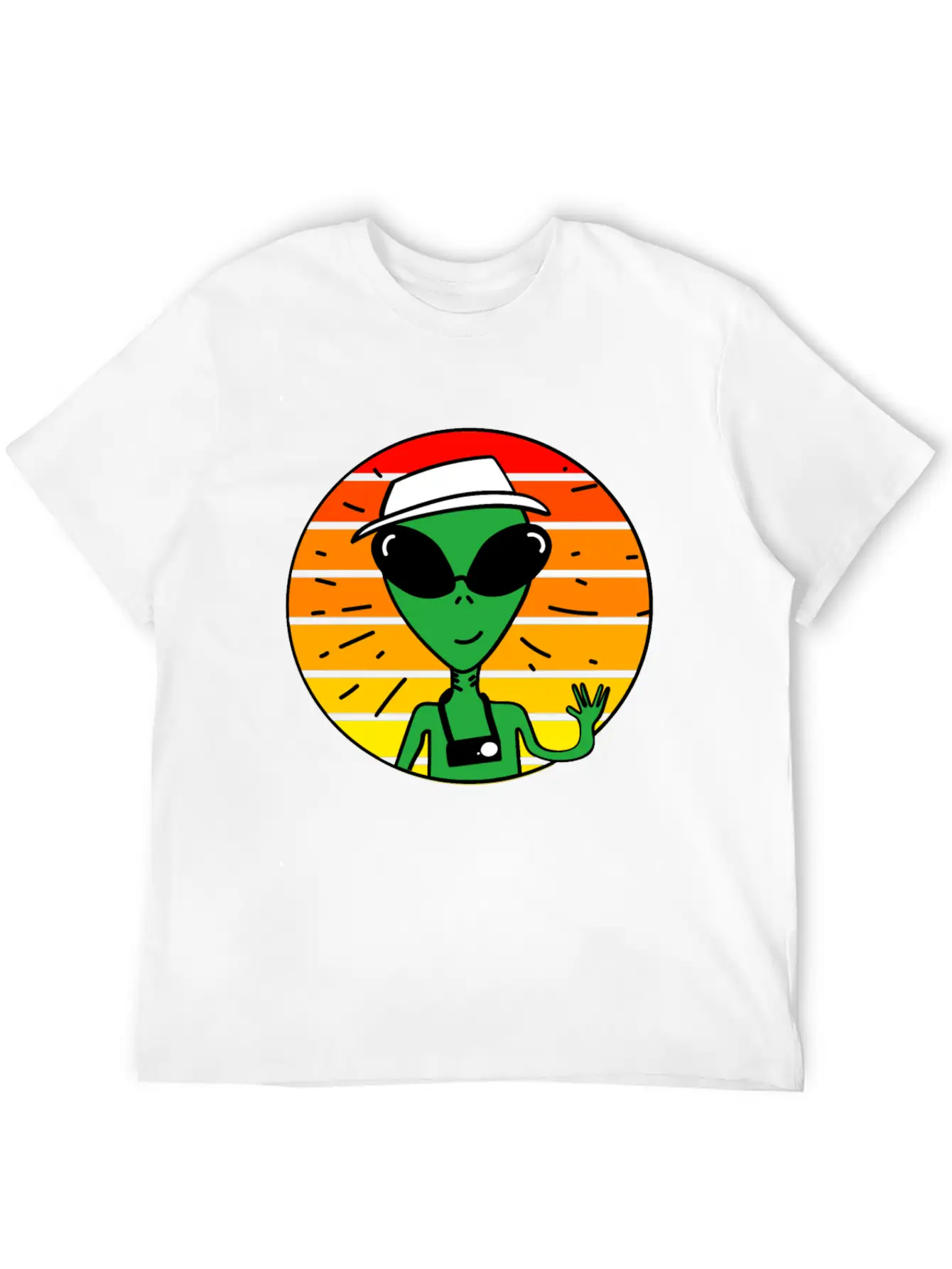 Alien Sunset Stylish Everyday T-Shirt – Unisex Basic Cotton Tee