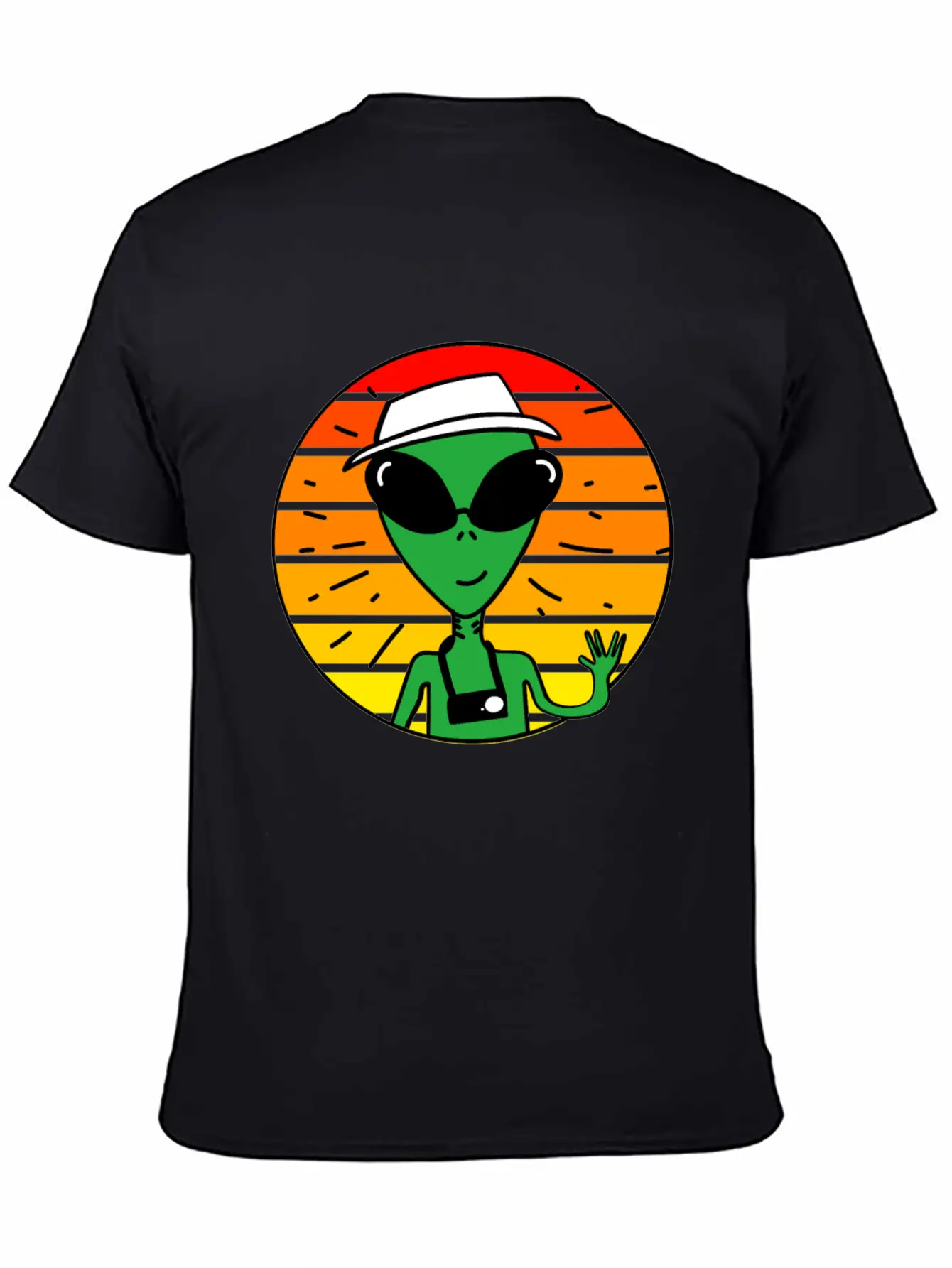Alien Sunset Stylish Everyday T-Shirt – Unisex Basic Cotton Tee