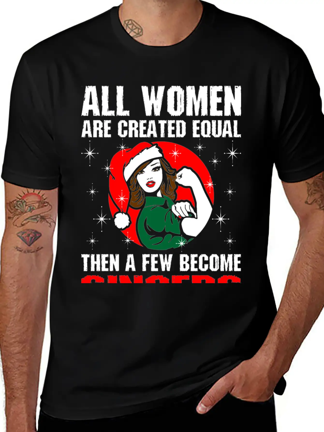 All Women Are Created Equal The Few Become Singers Basic Graphic T-Shirt – Daily Comfort In Soft Cotton