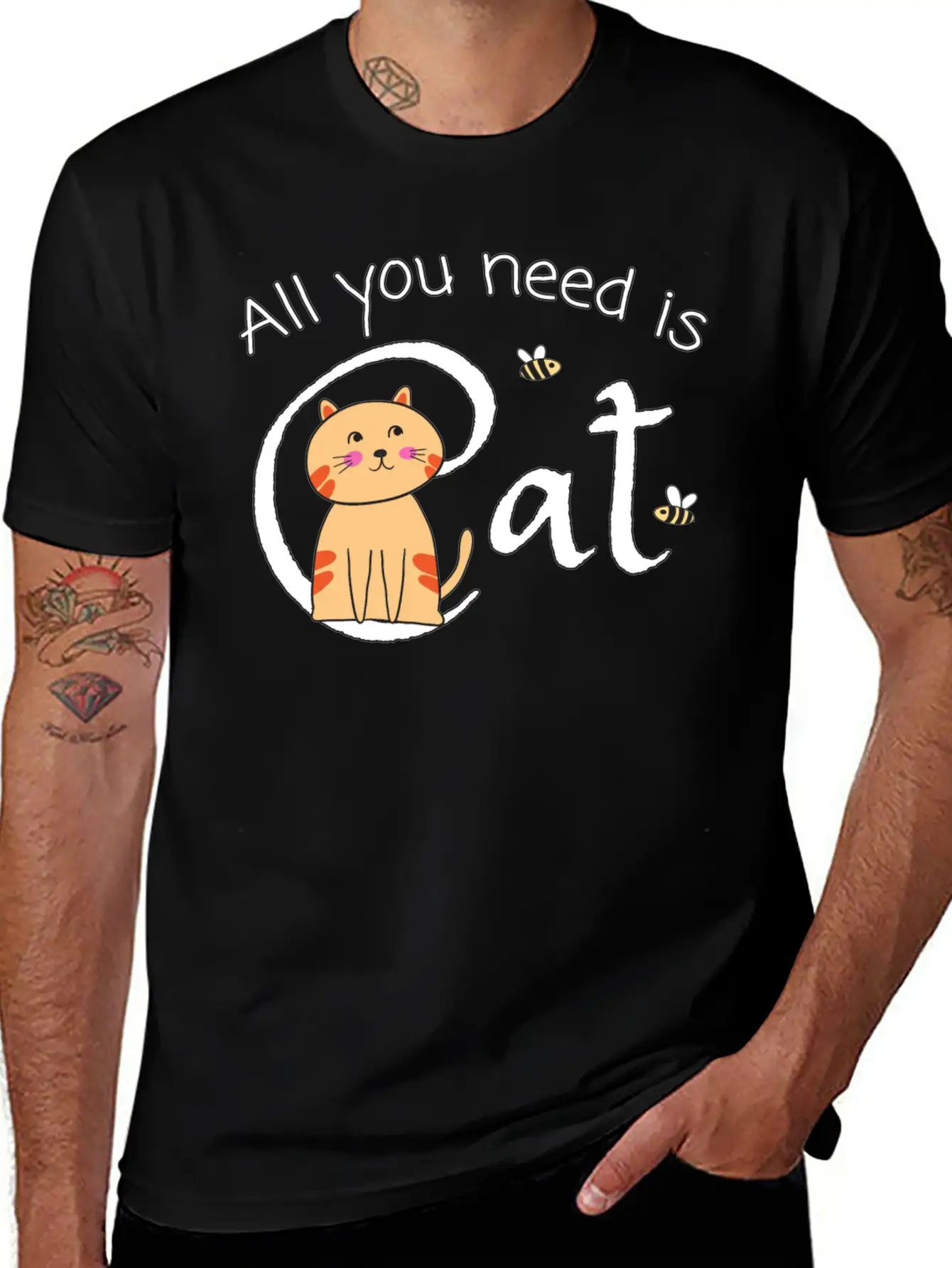 All You Need Is Cat Classic Cotton Tee – Unisex Comfort For Any Season