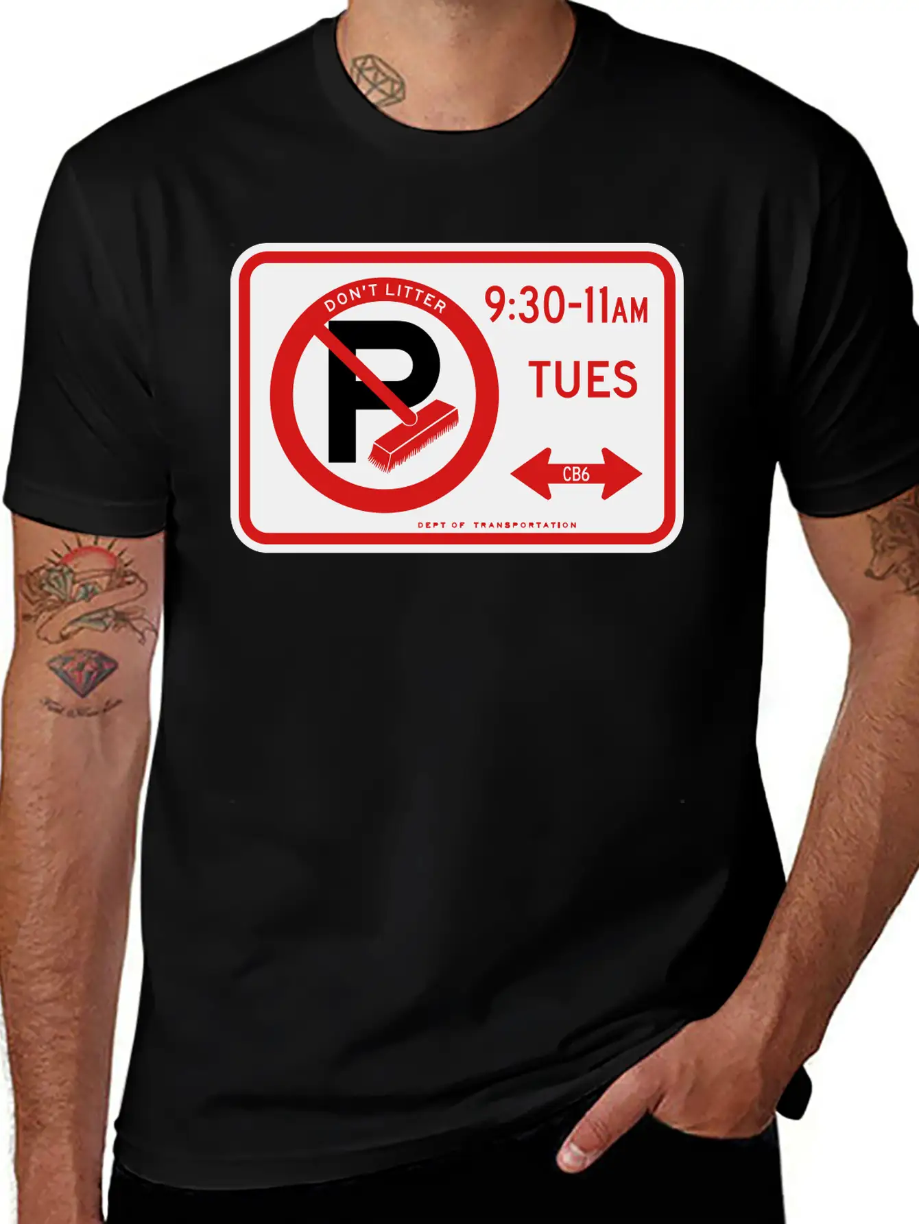 Alternate Side Parking Sign Stylish Everyday T-Shirt – Unisex Basic Cotton Tee