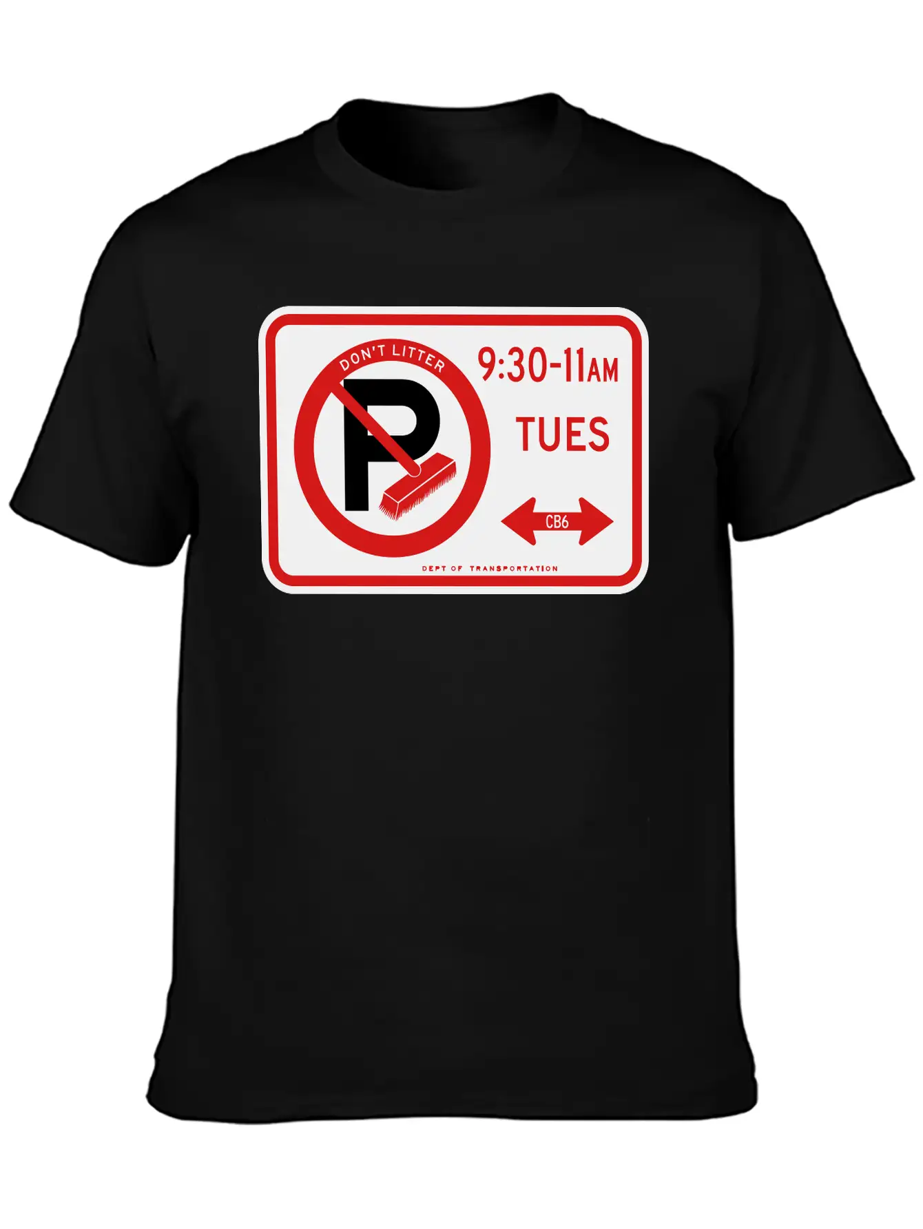 Alternate Side Parking Sign Stylish Everyday T-Shirt – Unisex Basic Cotton Tee