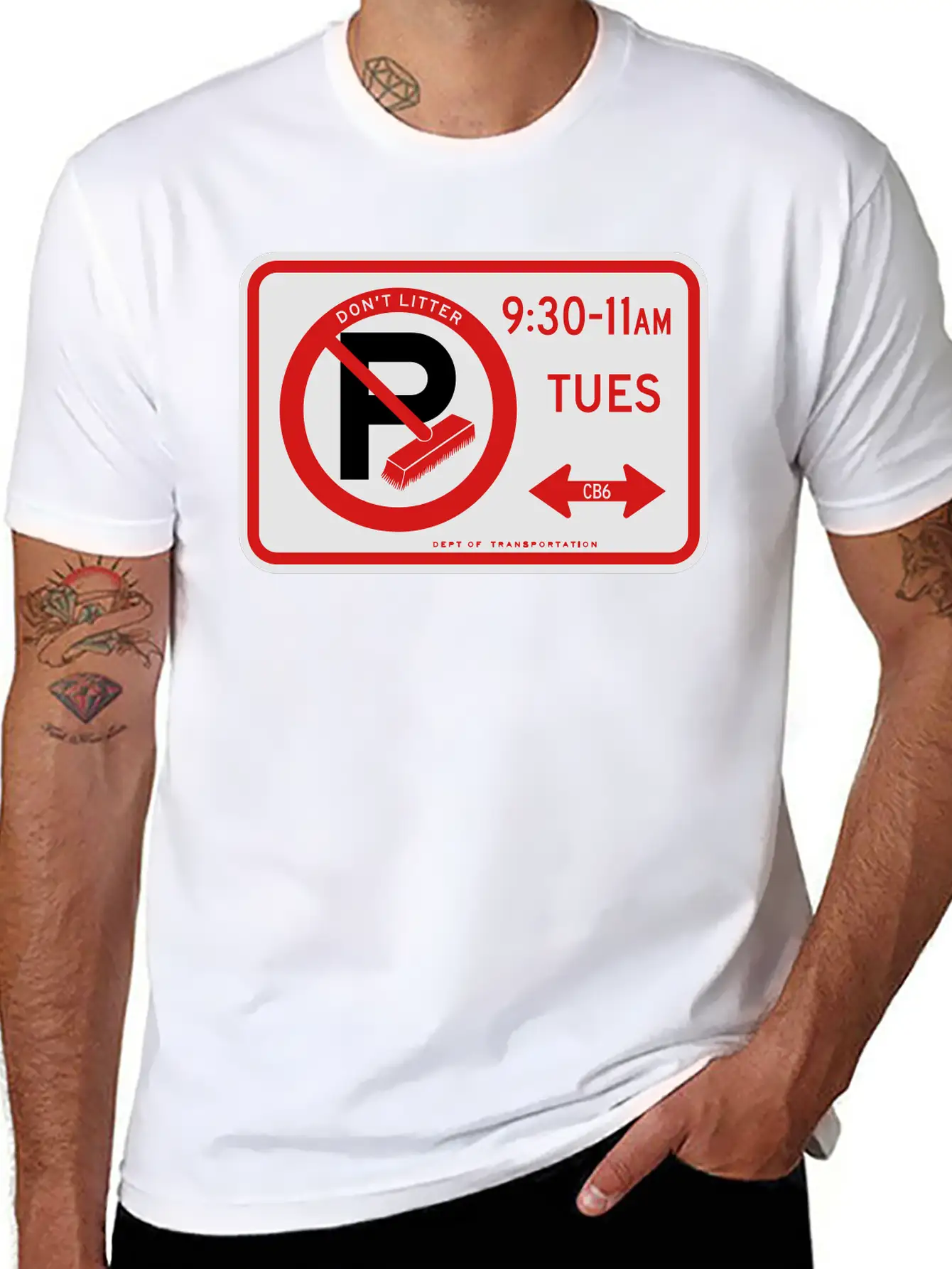 Alternate Side Parking Sign Stylish Everyday T-Shirt – Unisex Basic Cotton Tee