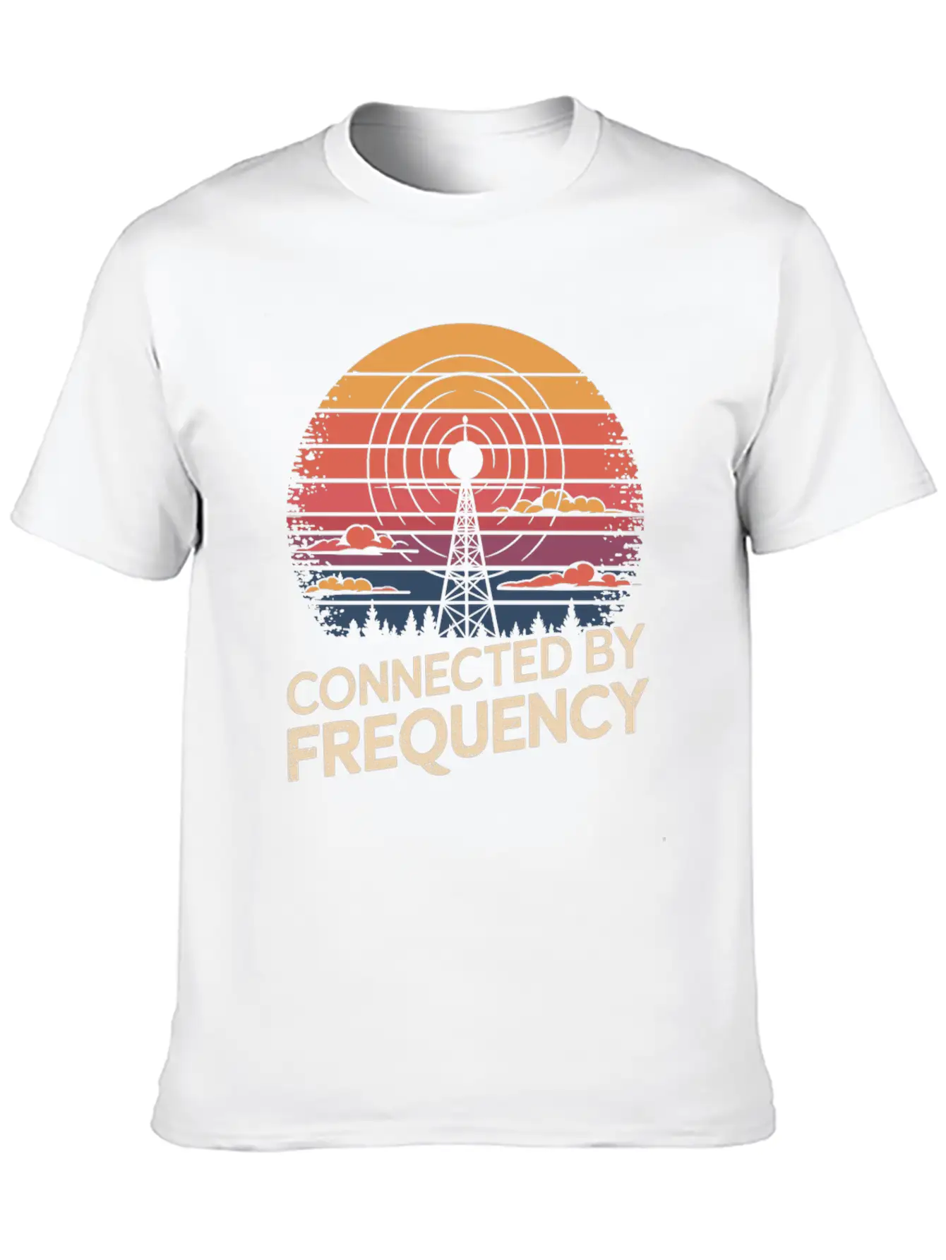 Amateur Radio Operator Ham Radio Connected By Stylish Everyday T-Shirt – Unisex Basic Cotton Tee