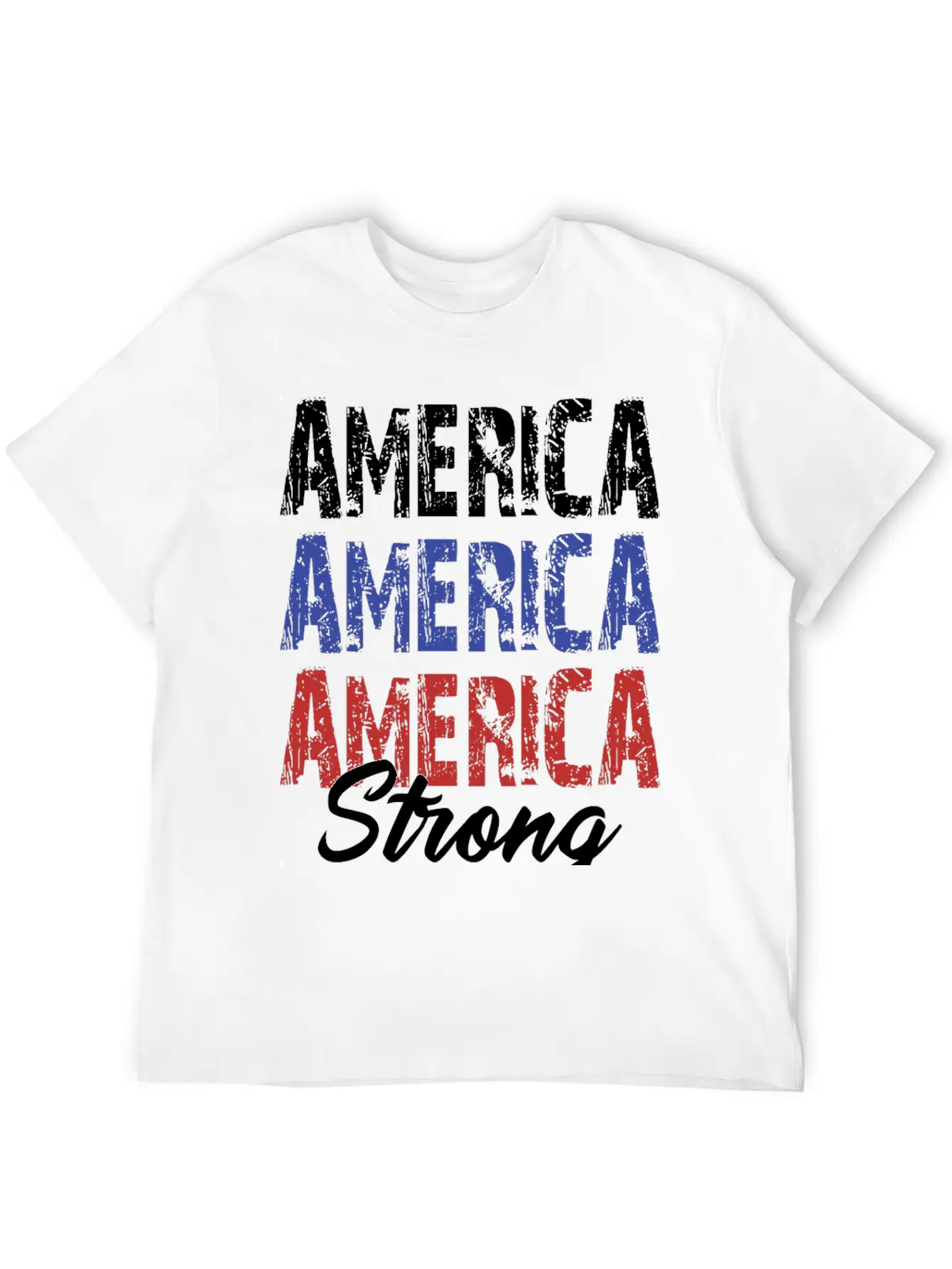 America Strong Stylish Everyday T-Shirt – Unisex Basic Cotton Tee