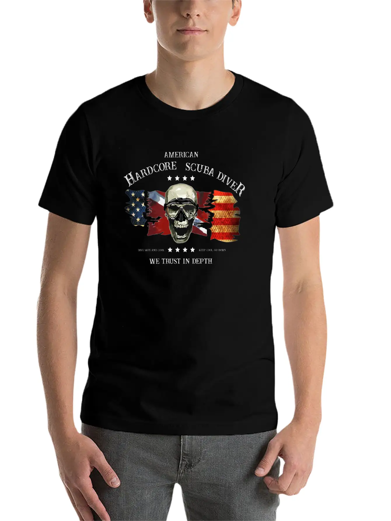 American Extreme Diver Basic Graphic T-Shirt – Daily Comfort In Soft Cotton