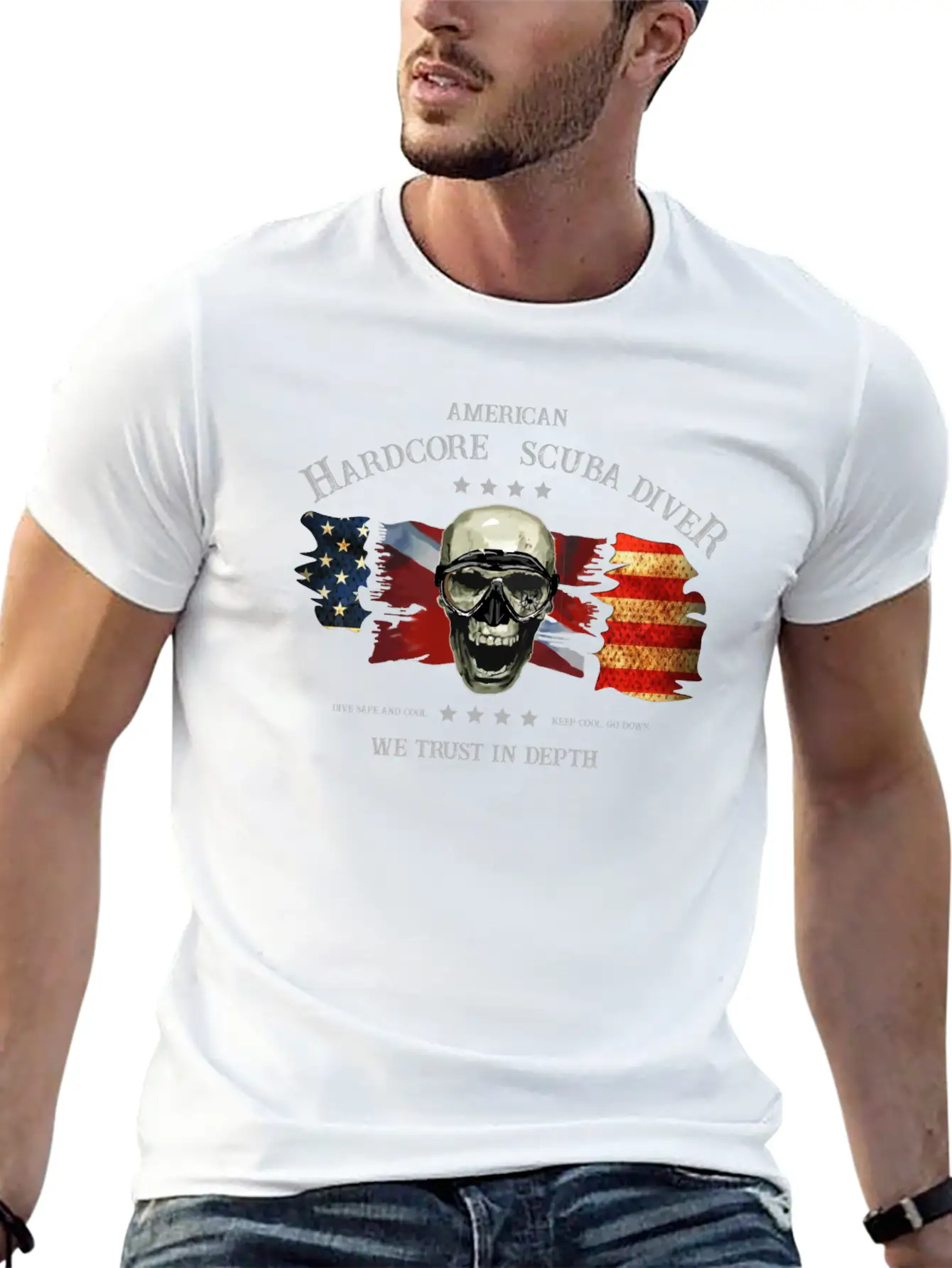 American Extreme Diver Basic Graphic T-Shirt – Daily Comfort In Soft Cotton