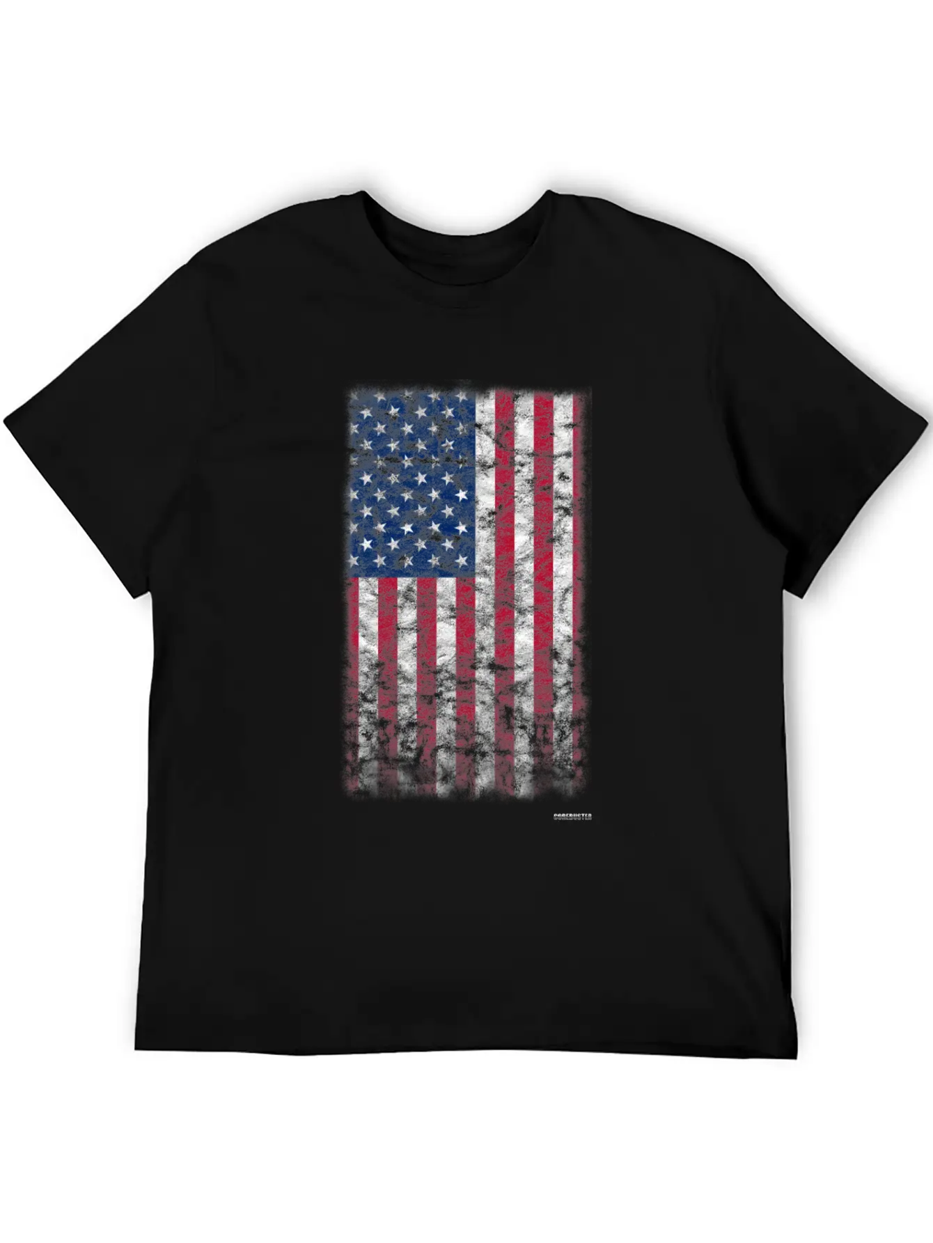 American Flag Distressed Simple Everyday Graphic Tee – Lightweight Summer Wear