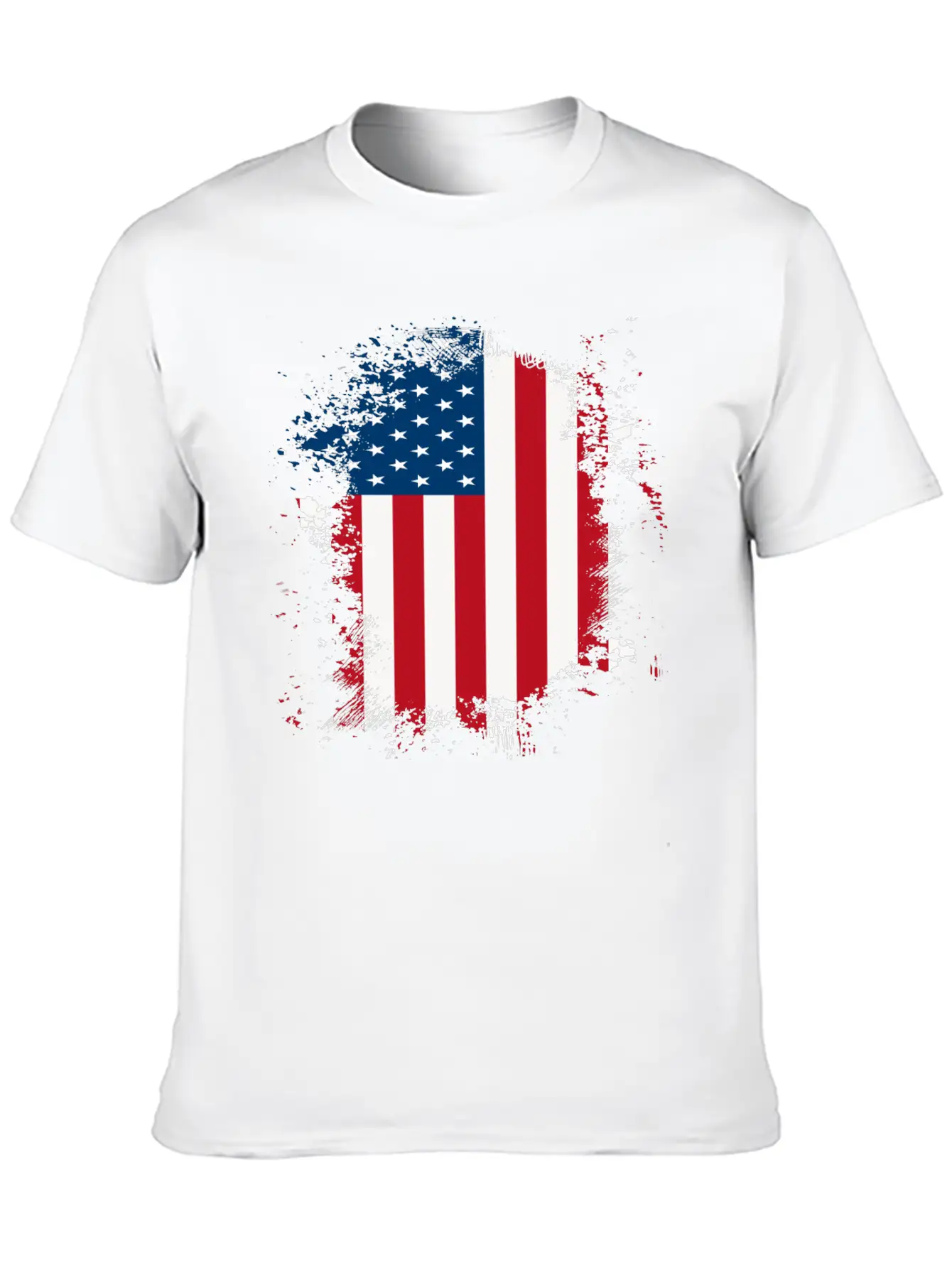 American Flag Distressed Stylish Everyday T-Shirt – Unisex Basic Cotton Tee