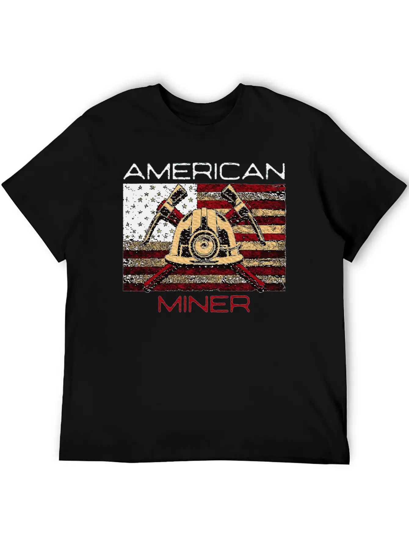 American Miner Patriot Gold Mining Stylish Everyday T-Shirt – Unisex Basic Cotton Tee