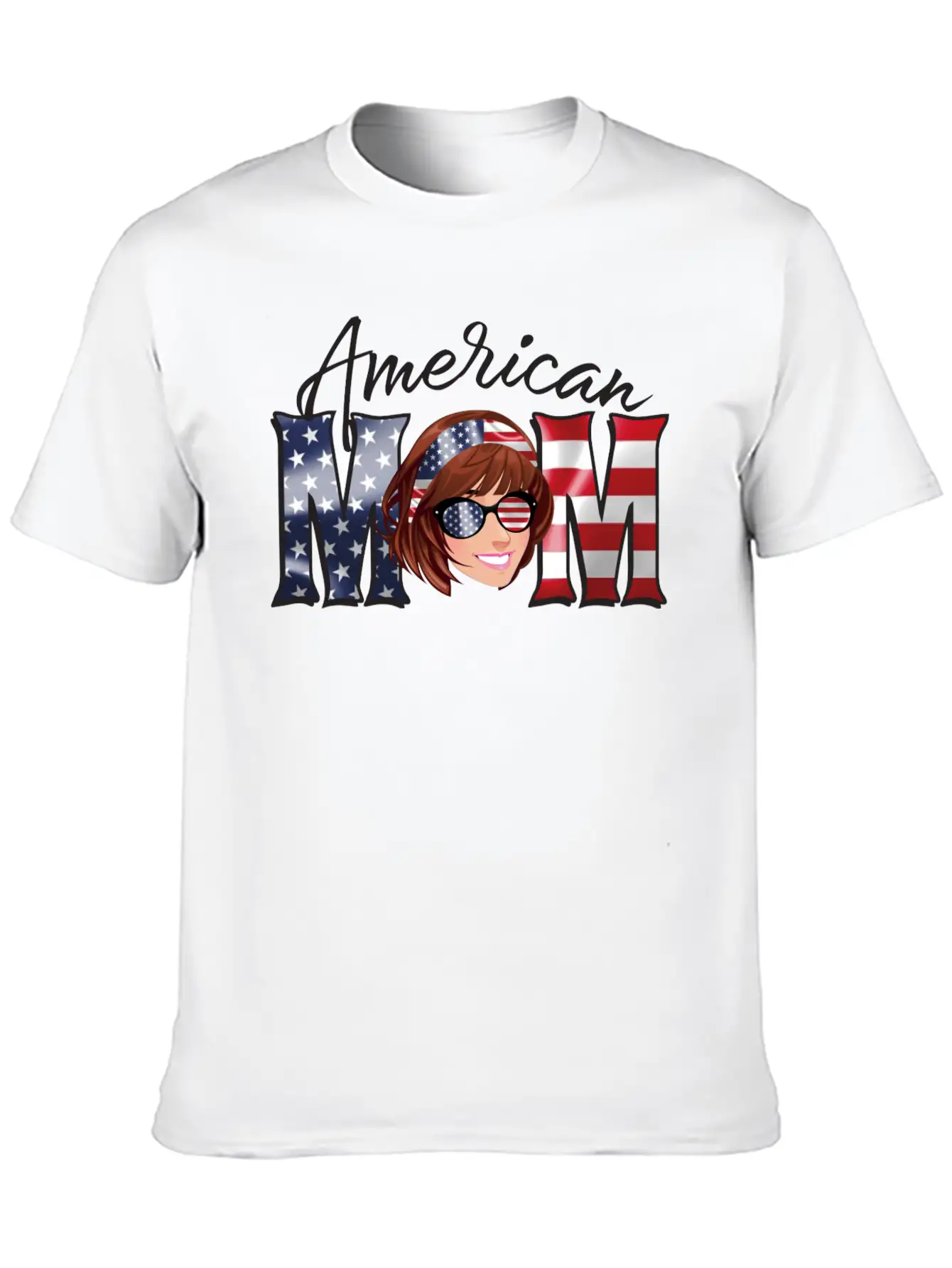 American Mom Basic Graphic T-Shirt – Daily Comfort In Soft Cotton