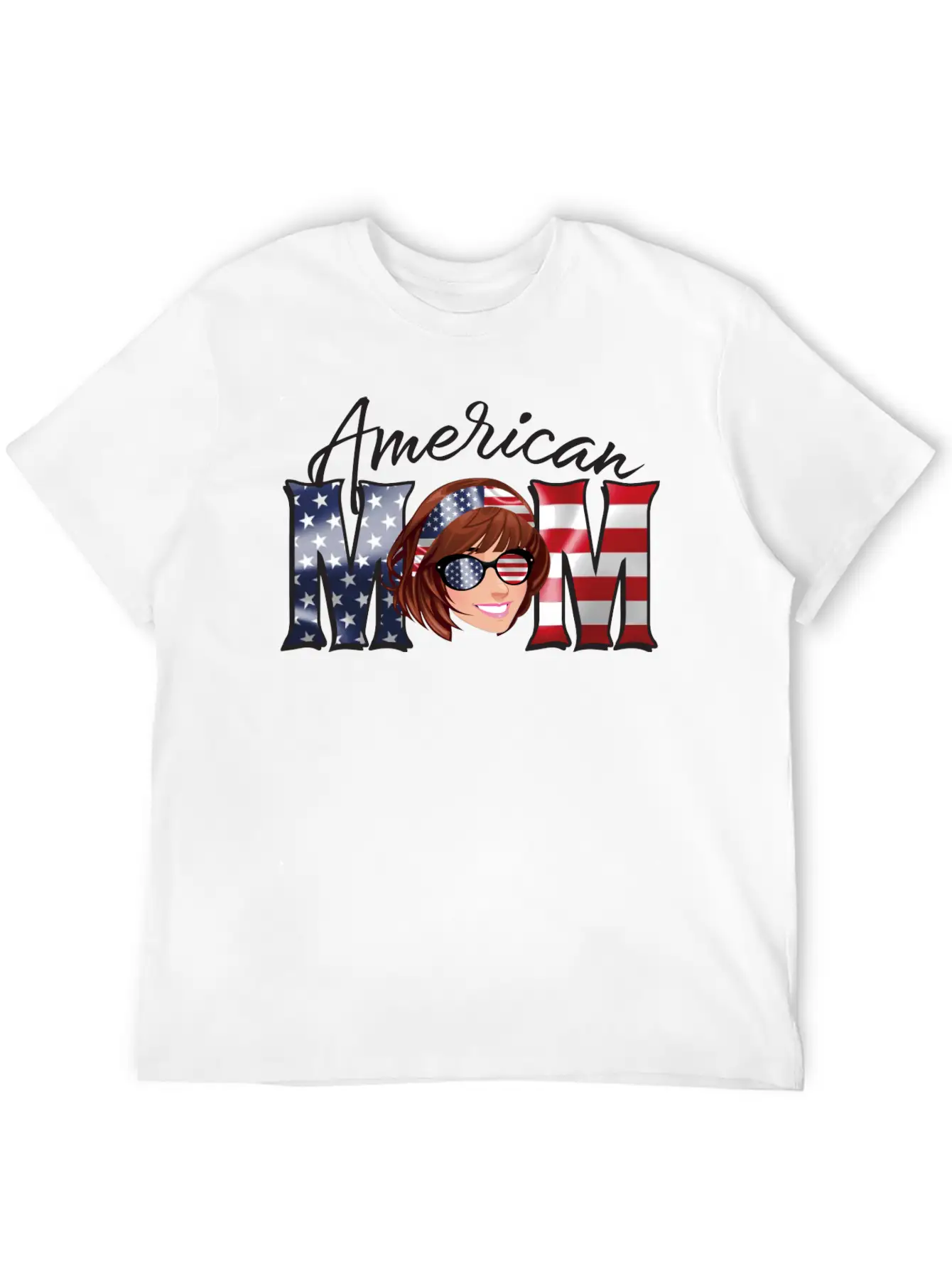 American Mom Basic Graphic T-Shirt – Daily Comfort In Soft Cotton