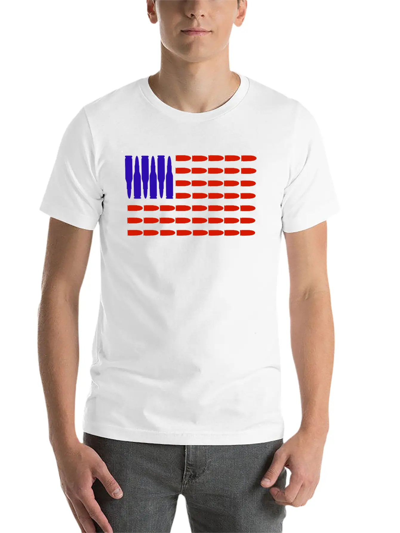 Ammo Flag Stylish Everyday T-Shirt – Unisex Basic Cotton Tee
