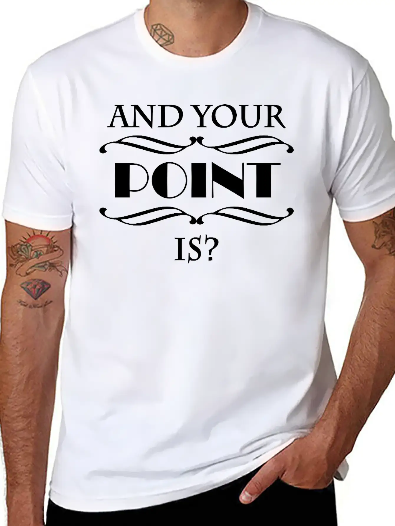And Your Point Is? Breathable Graphic T-Shirt – Perfect For Casual Days