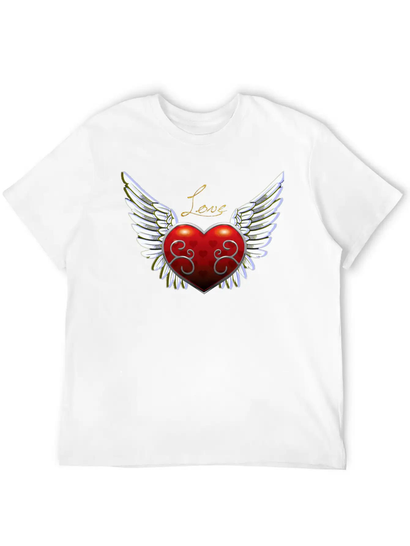 Angel Heart Classic Crew Neck Graphic Tee – Everyday Minimal Look