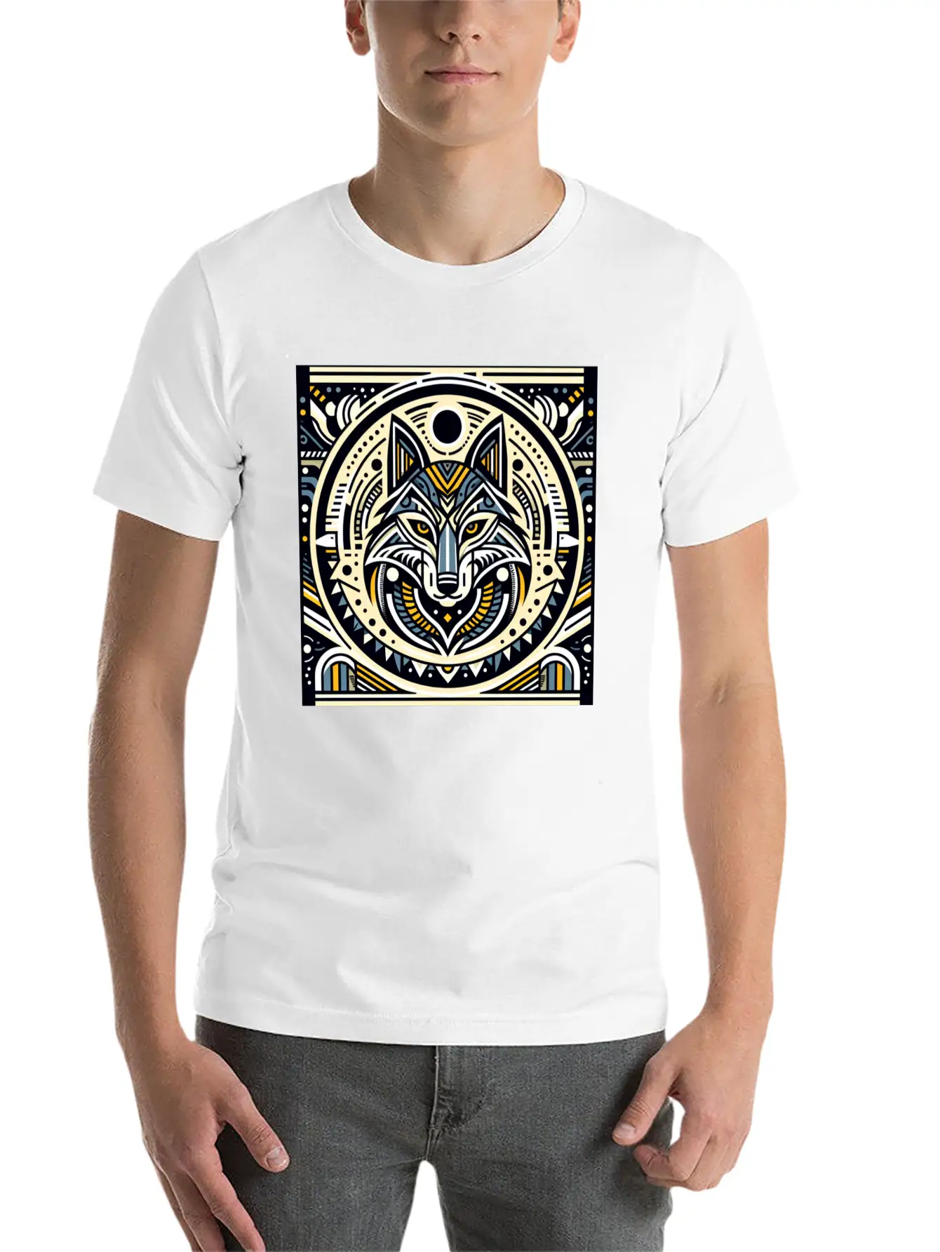 ANIMAL TOTEM - WOLF - 3 Stylish Everyday T-Shirt – Unisex Basic Cotton Tee