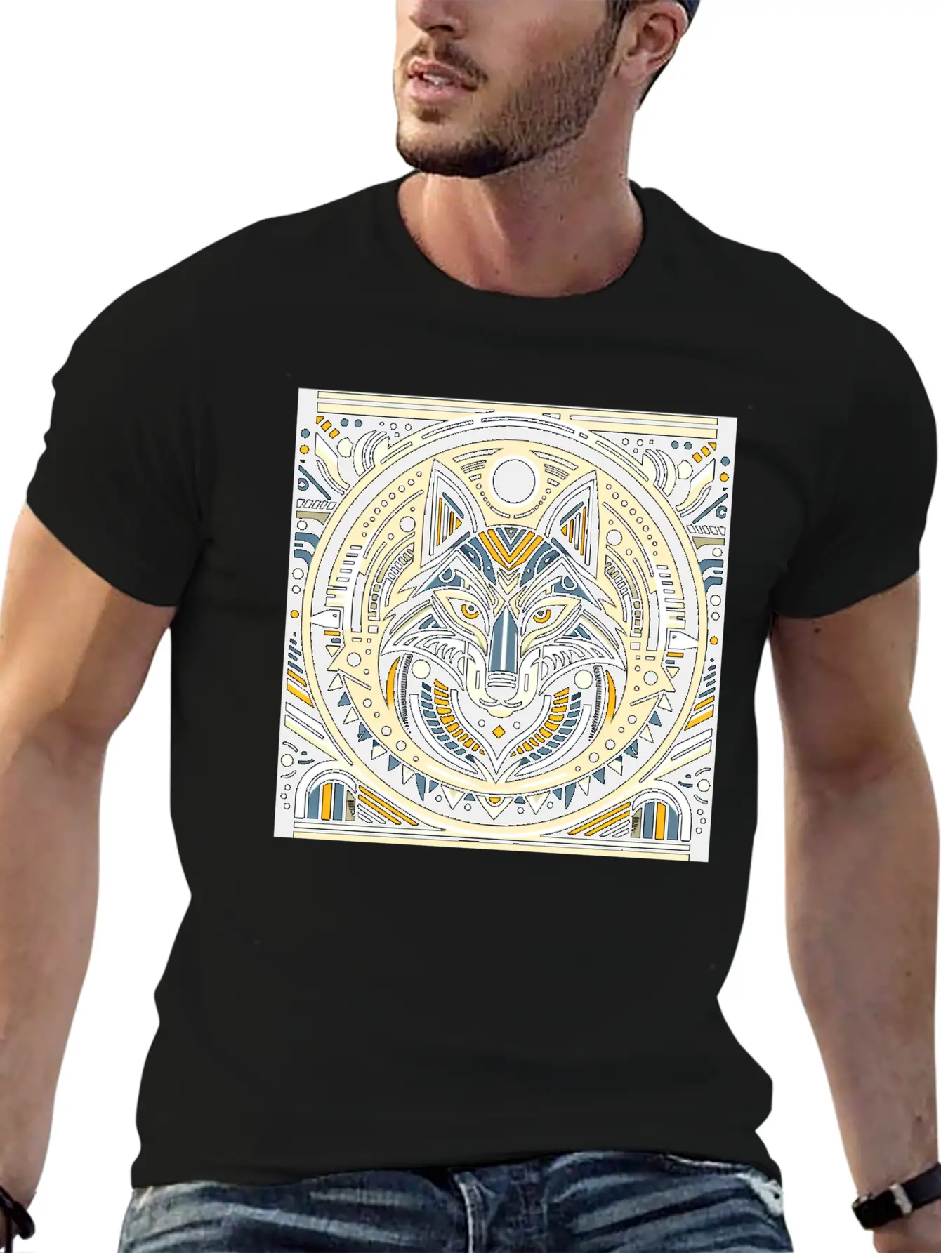 ANIMAL TOTEM - WOLF - 3 Stylish Everyday T-Shirt – Unisex Basic Cotton Tee