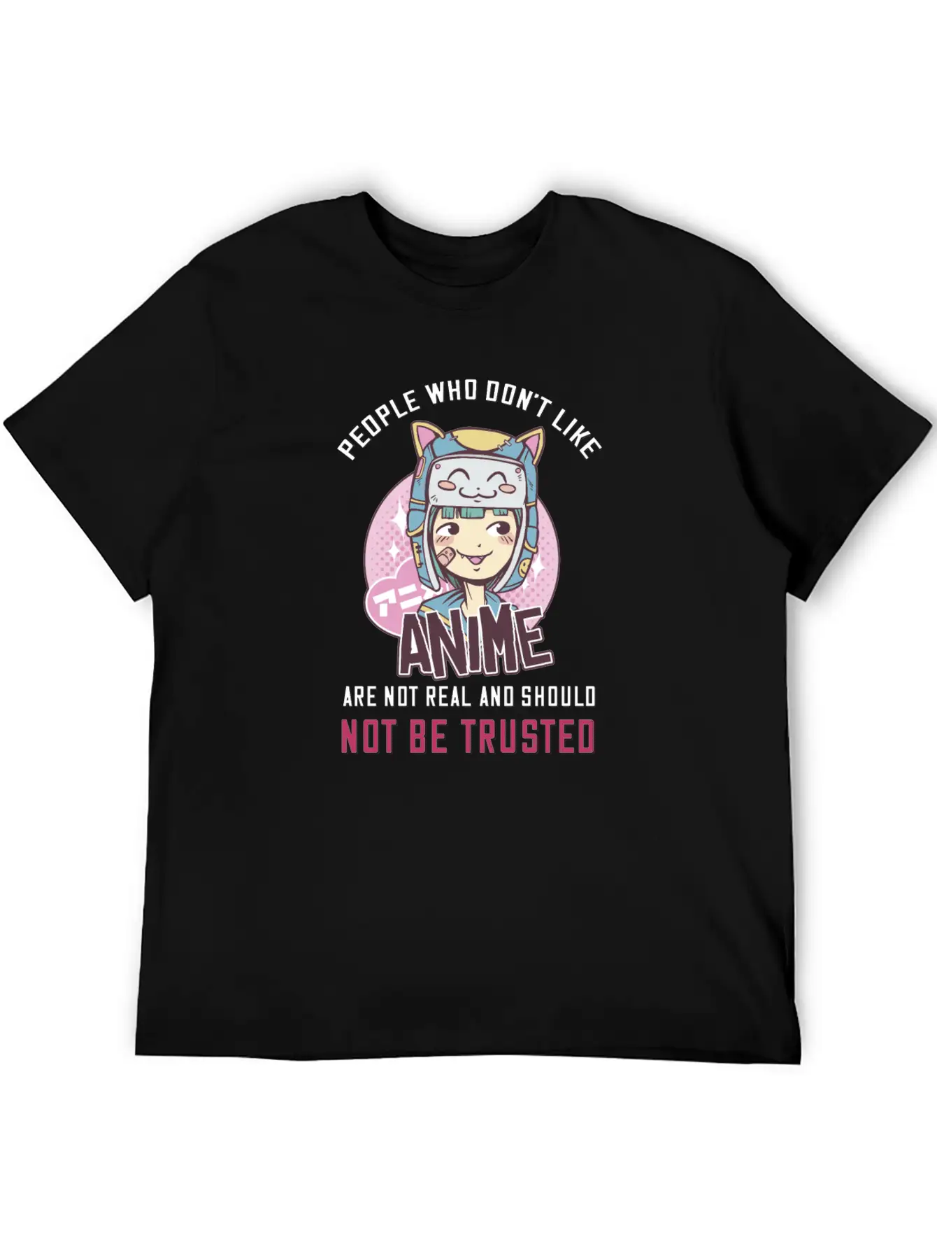 Anime Girl - Funny Anime Quotes Basic Graphic T-Shirt – Daily Comfort In Soft Cotton
