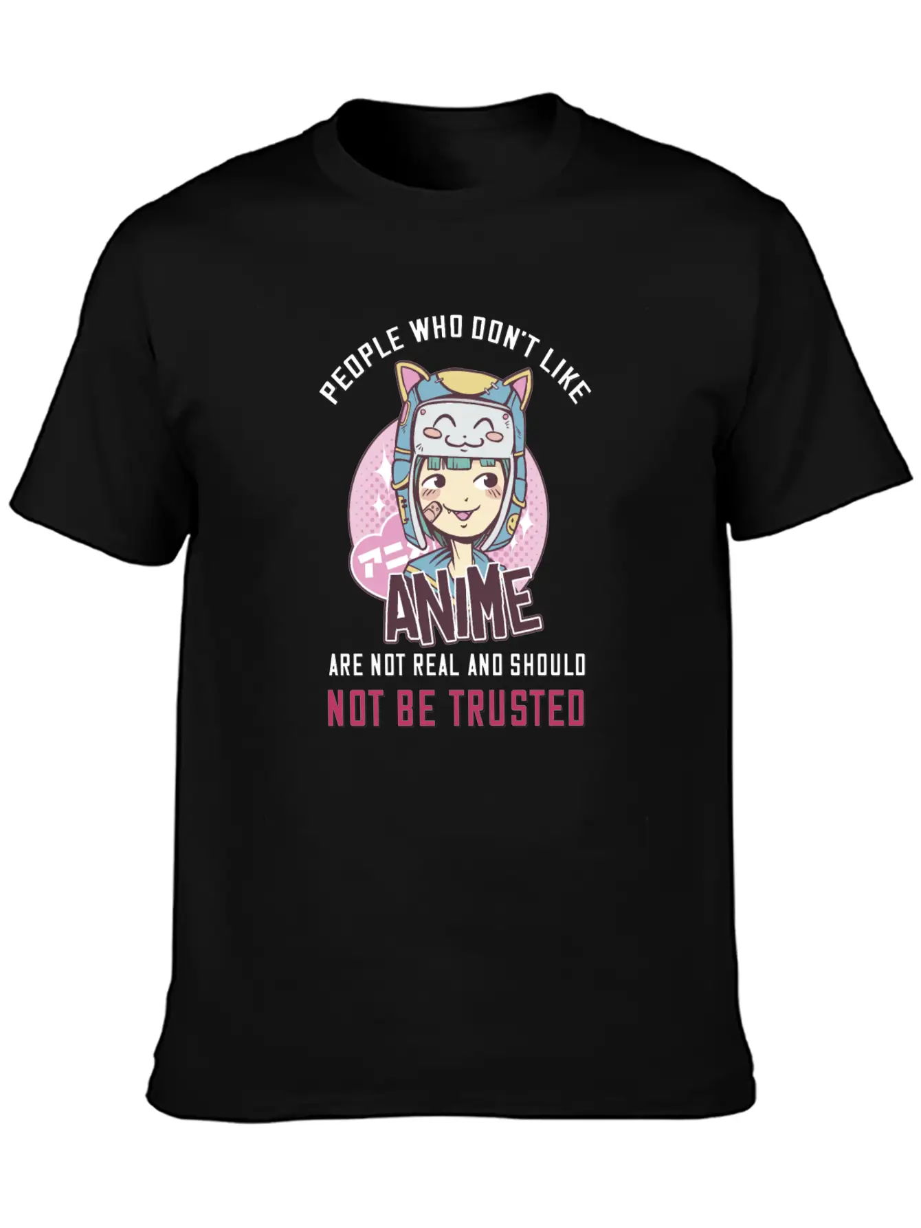 Anime Girl - Funny Anime Quotes Basic Graphic T-Shirt – Daily Comfort In Soft Cotton