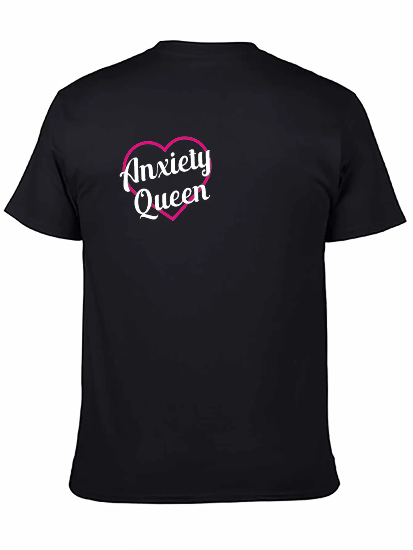 Anxiety Queen Classic Crew Neck Graphic Tee – Everyday Minimal Look