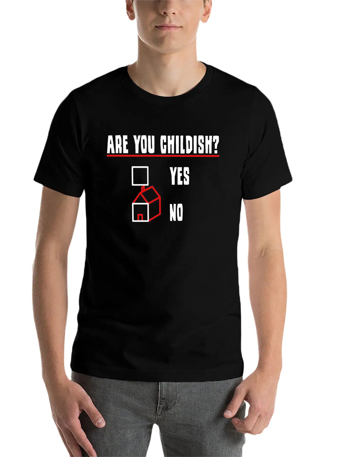 Are You Childish? Child's Head Childish Childhood Unisex Cotton Tee – Relaxed Fit For Any Occasion