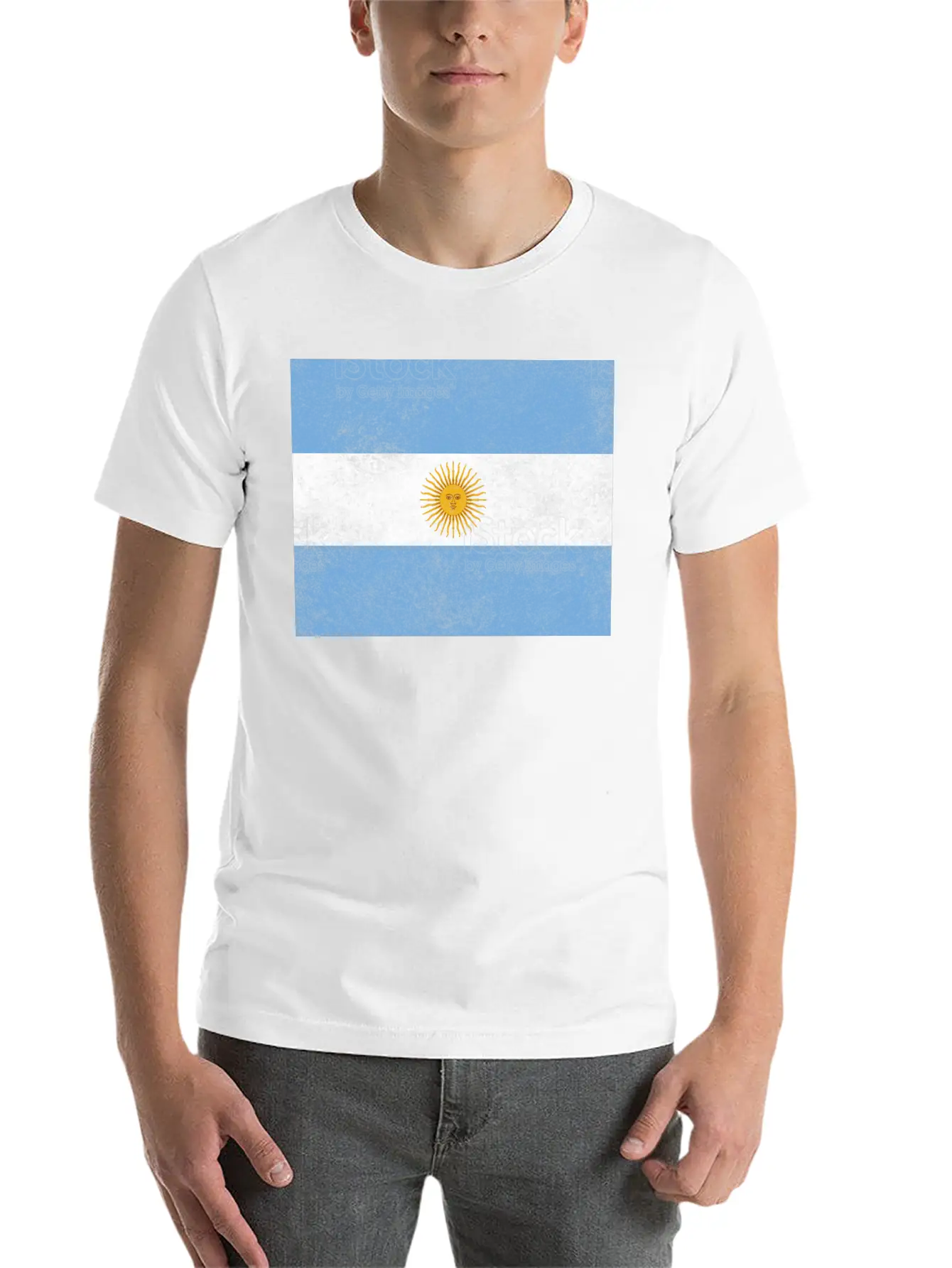 ARGENTINA FLAG Classic Crew Neck Graphic Tee – Everyday Minimal Look