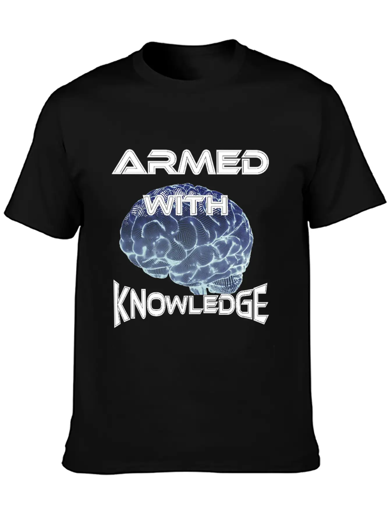 Armed With Knowledge Lightweight Cotton T-Shirt – Daily Comfort Graphic Shirt