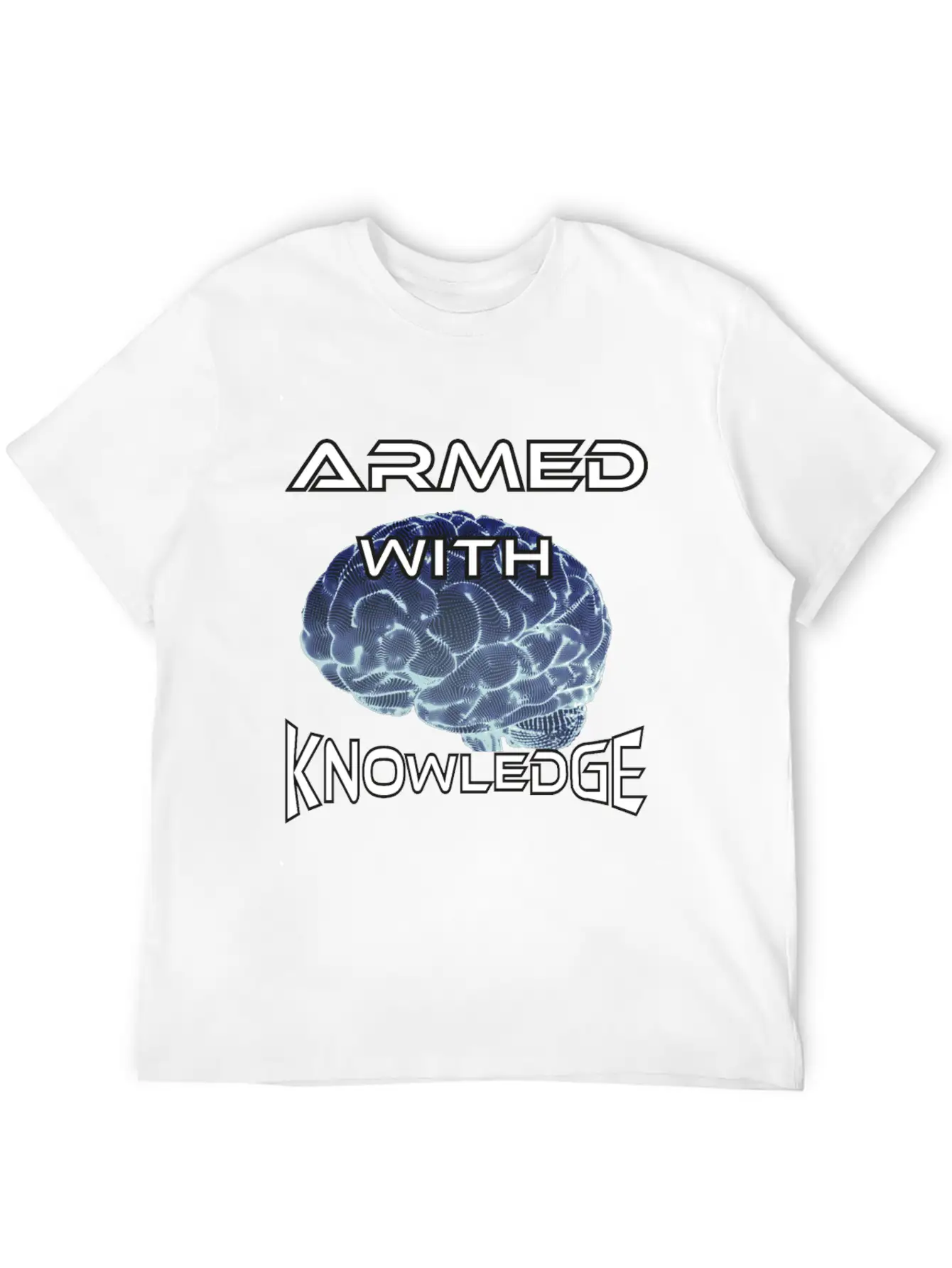 Armed With Knowledge Lightweight Cotton T-Shirt – Daily Comfort Graphic Shirt