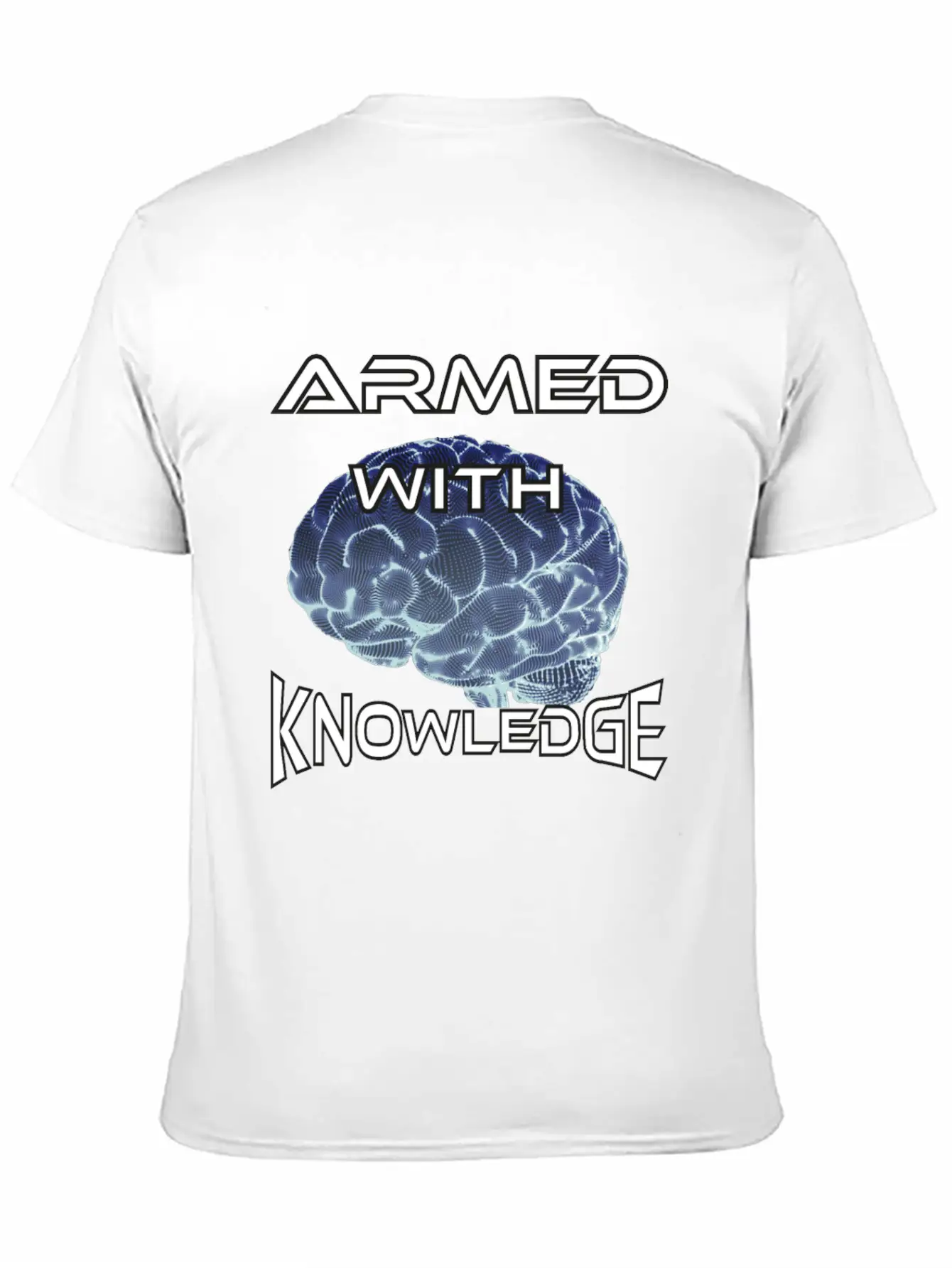 Armed With Knowledge Lightweight Cotton T-Shirt – Daily Comfort Graphic Shirt