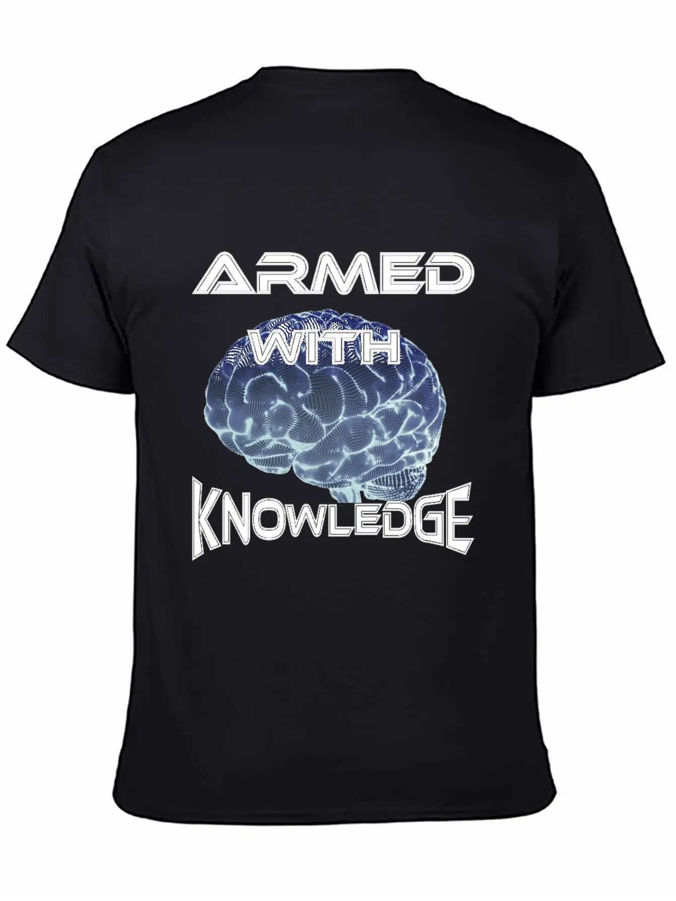 Armed With Knowledge Lightweight Cotton T-Shirt – Daily Comfort Graphic Shirt