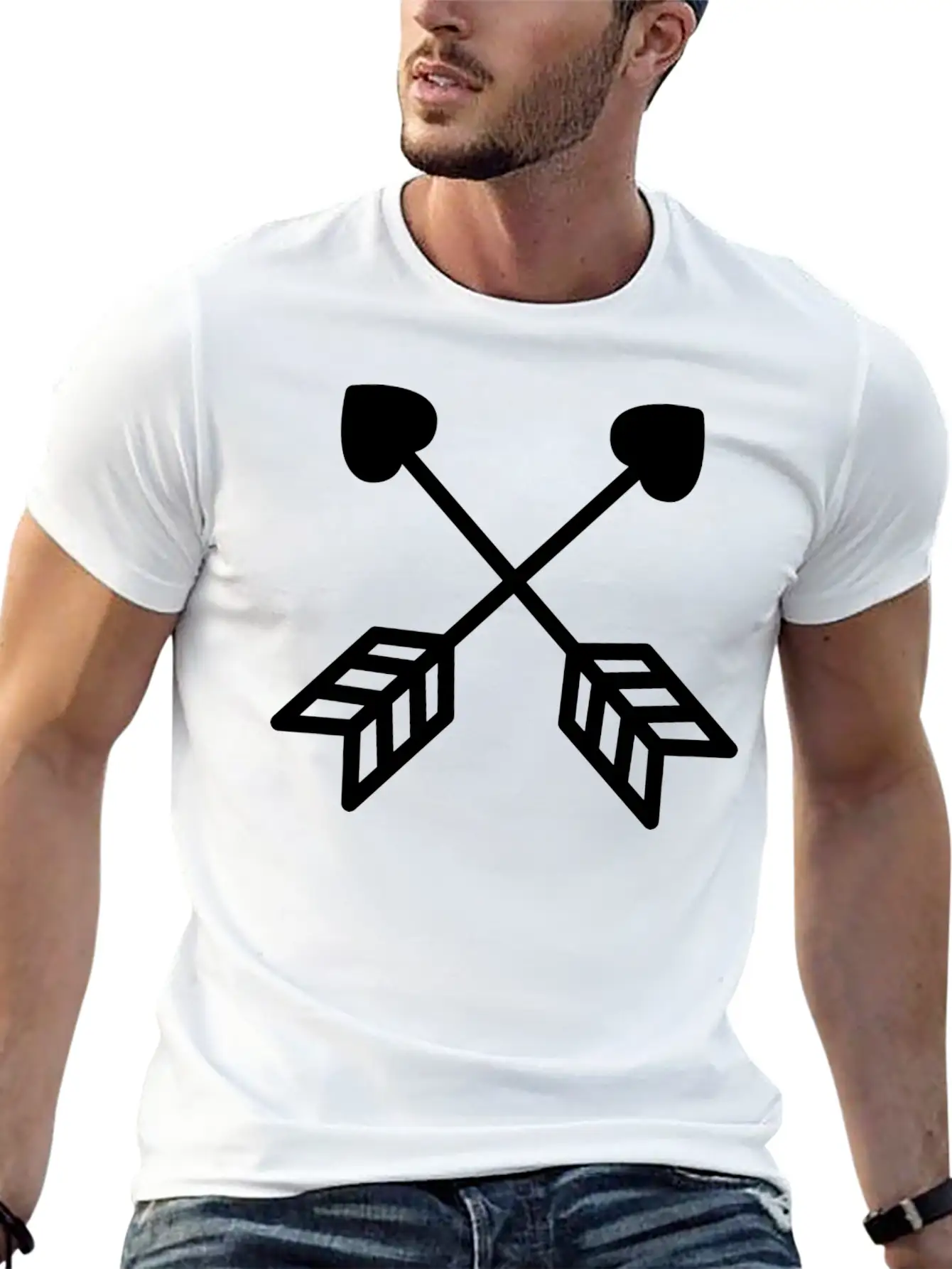 Arrow Heart Relaxed Everyday Tee – Lightweight And Durable Cotton