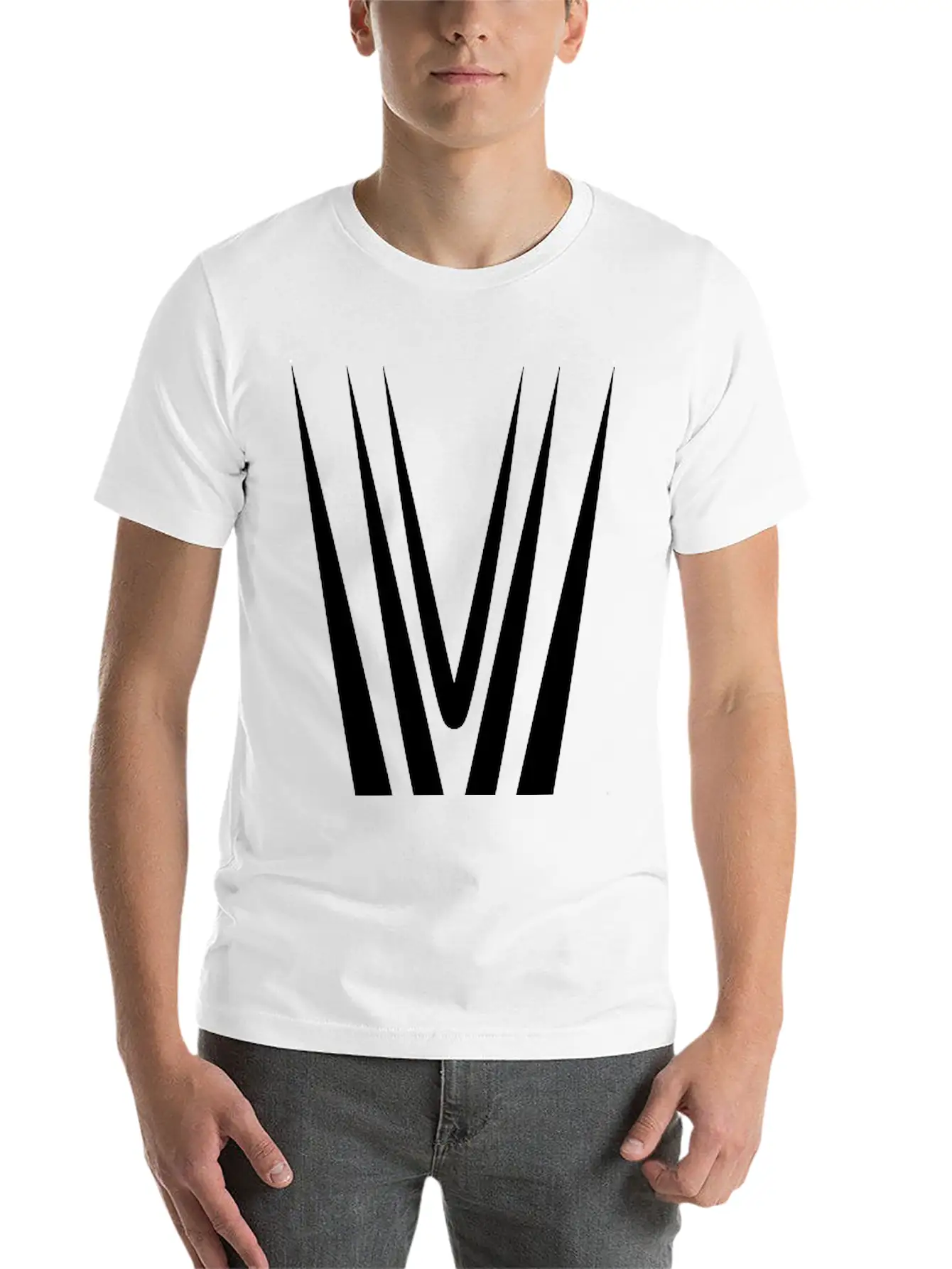 Arrow Hook Design Stylish Everyday T-Shirt – Unisex Basic Cotton Tee