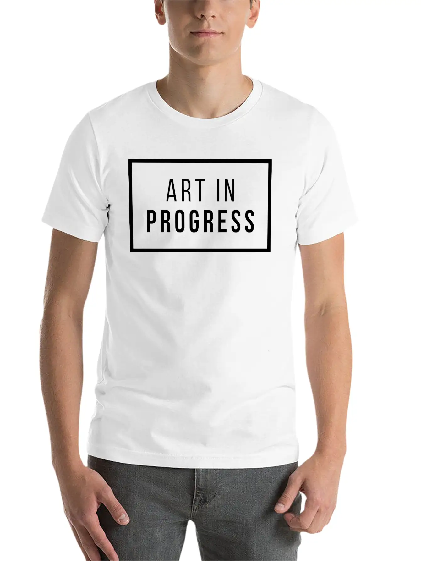 Art In Progress Lightweight Cotton T-Shirt – Daily Comfort Graphic Shirt