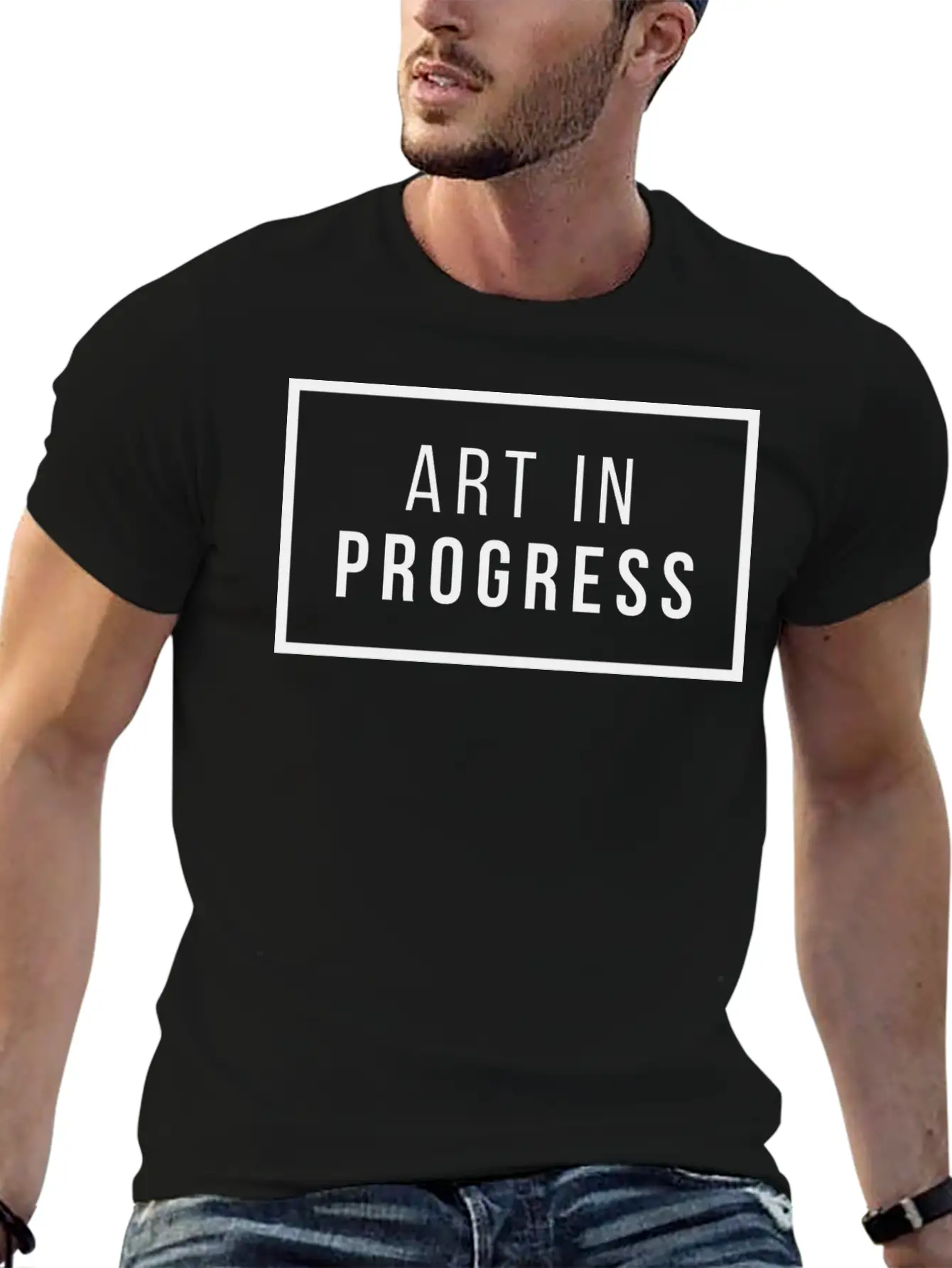 Art In Progress Lightweight Cotton T-Shirt – Daily Comfort Graphic Shirt