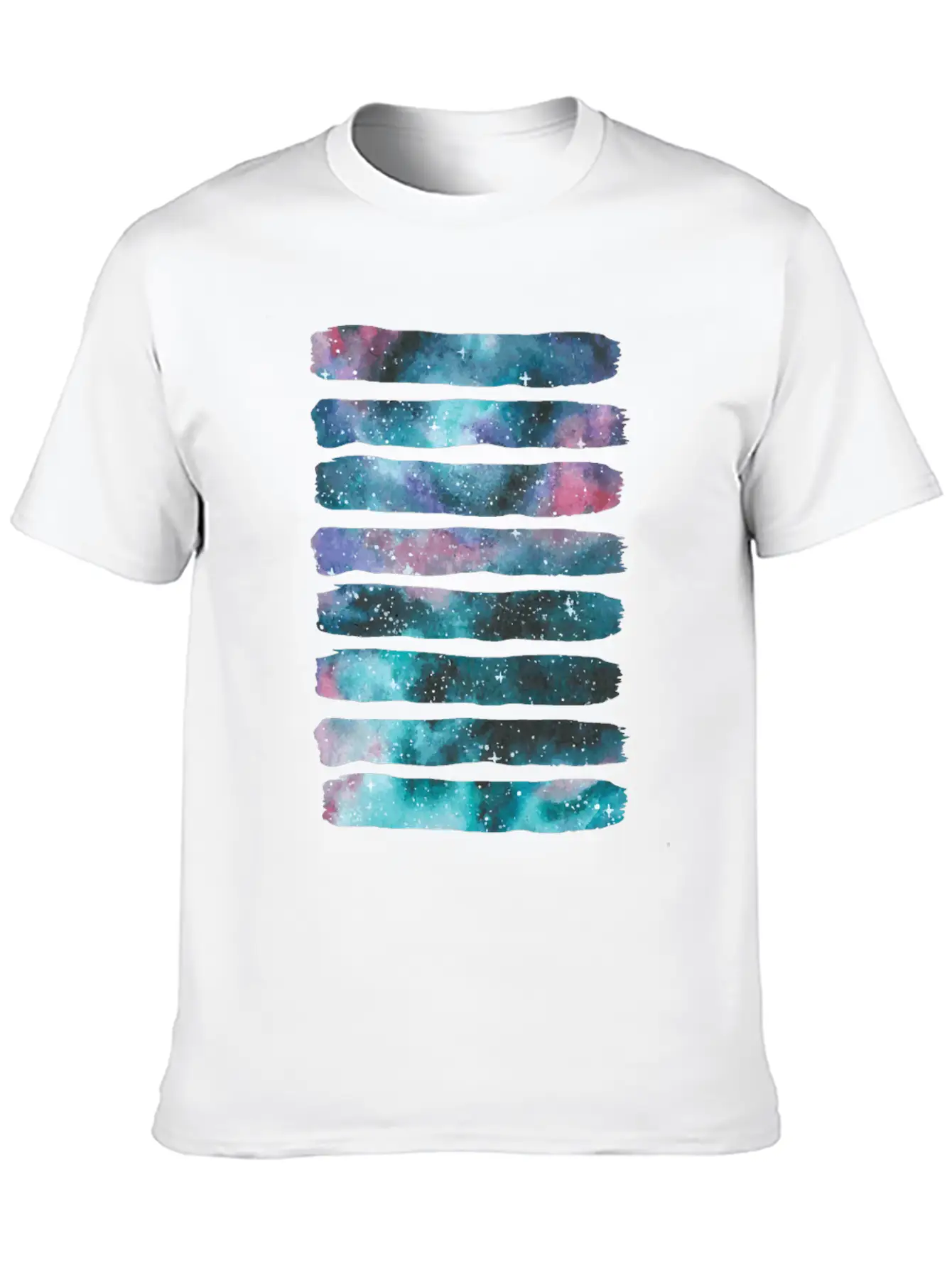 Artistic Outer Space Cosmic Galaxy Universe Nebula Stylish Everyday T-Shirt – Unisex Basic Cotton Tee