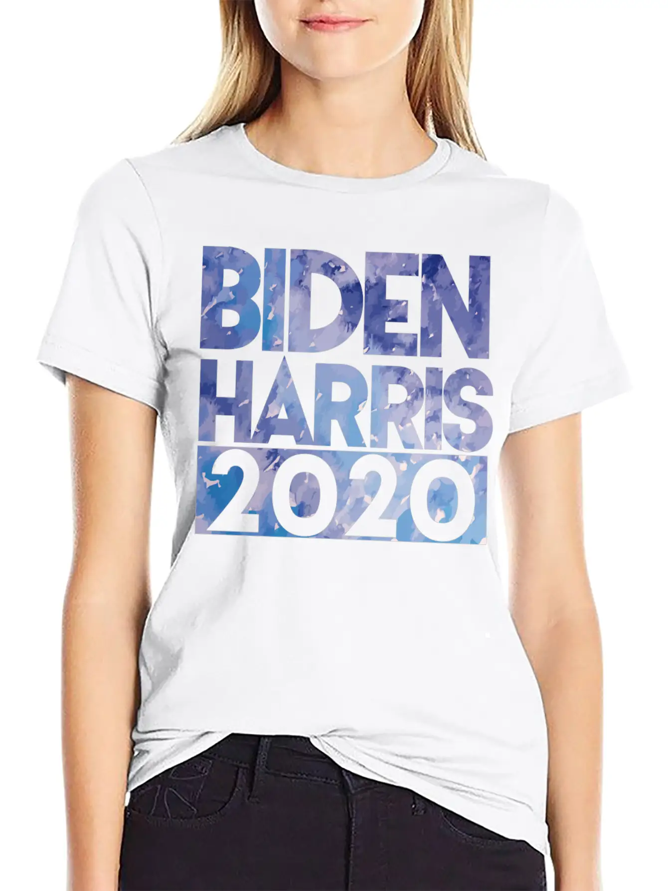 Artsy Tie Dye Style Biden Harris 2020 Joe And Kama Stylish Everyday T-Shirt – Unisex Basic Cotton Tee