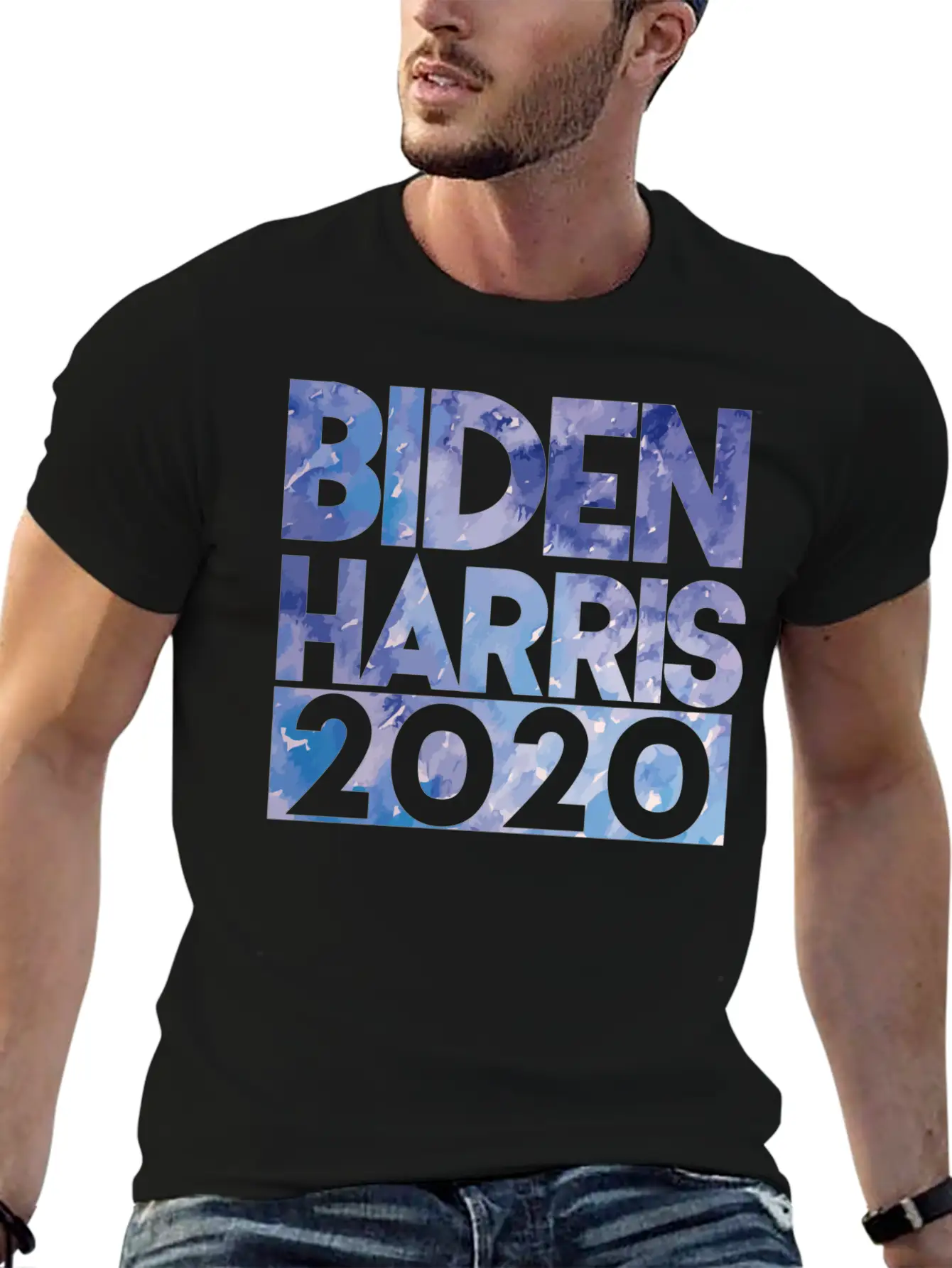 Artsy Tie Dye Style Biden Harris 2020 Joe And Kama Stylish Everyday T-Shirt – Unisex Basic Cotton Tee