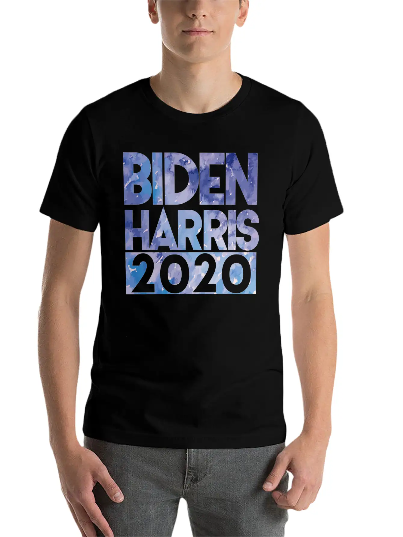 Artsy Tie Dye Style Biden Harris 2020 Joe And Kama Stylish Everyday T-Shirt – Unisex Basic Cotton Tee
