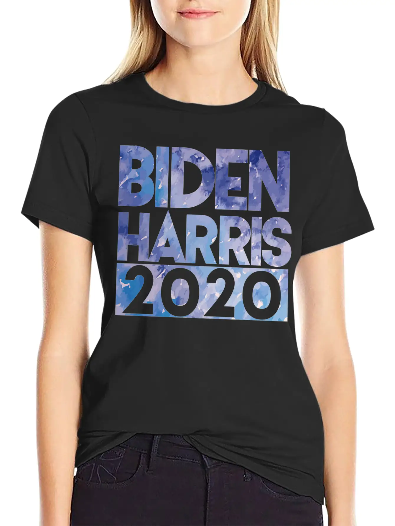 Artsy Tie Dye Style Biden Harris 2020 Joe And Kama Stylish Everyday T-Shirt – Unisex Basic Cotton Tee