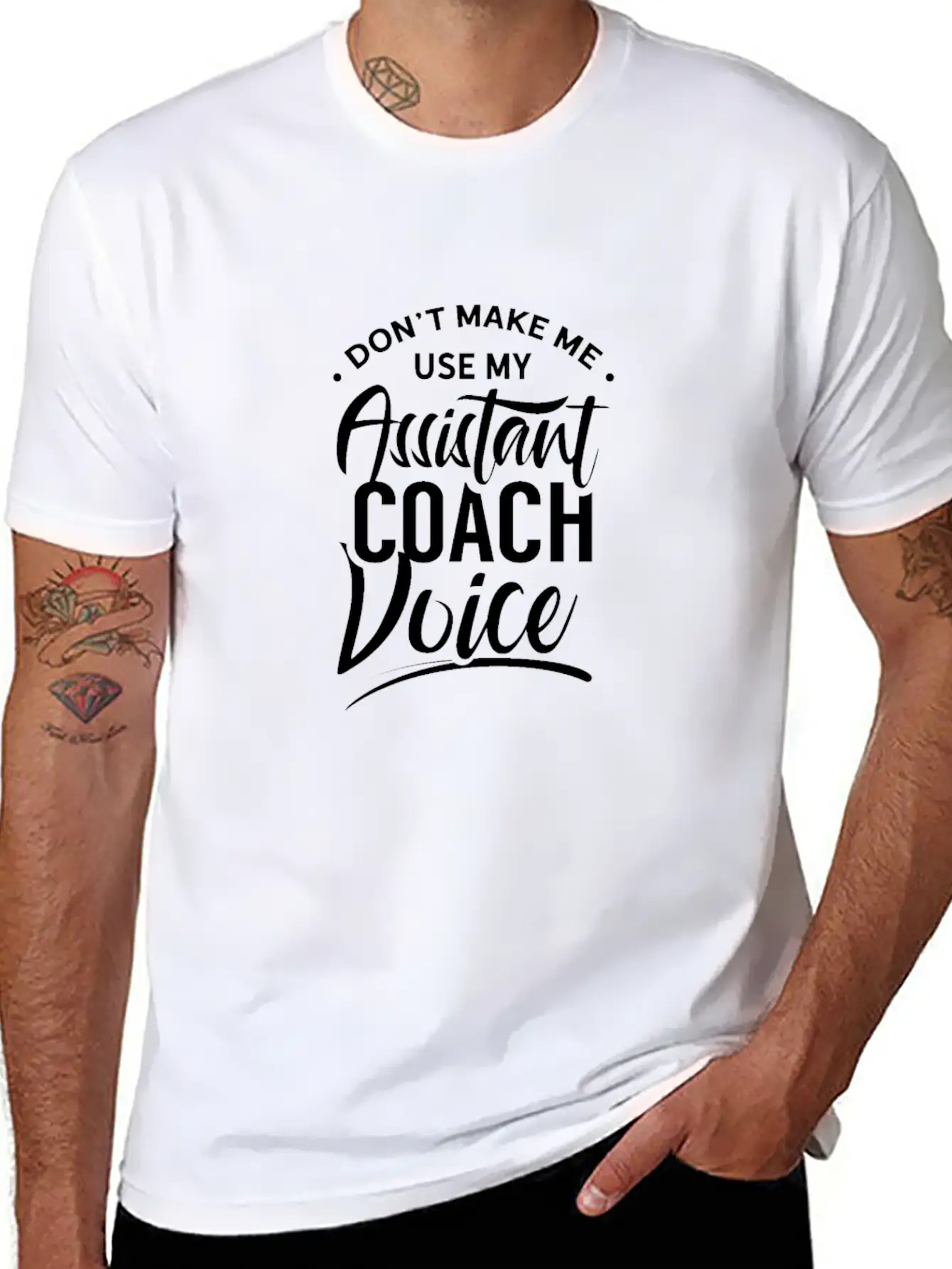 Assistant Trainer Voice Coaches Assistant Coach Lightweight Cotton T-Shirt – Daily Comfort Graphic Shirt