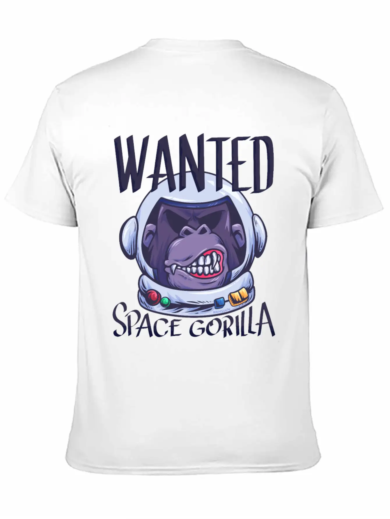 Astronaut Gorilla Monkey Science Simple Everyday Graphic Tee – Lightweight Summer Wear