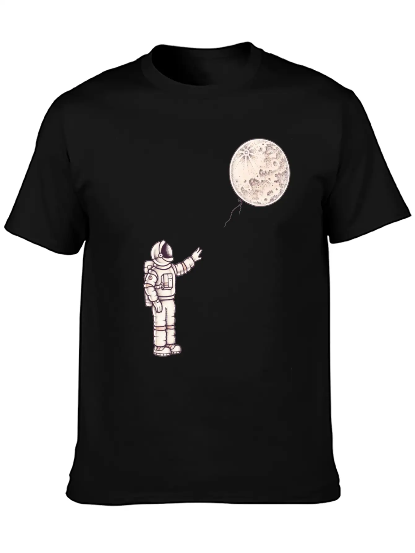 Astronaut With The Moon Unisex Casual T-Shirt – Clean Design For Daily Comfort