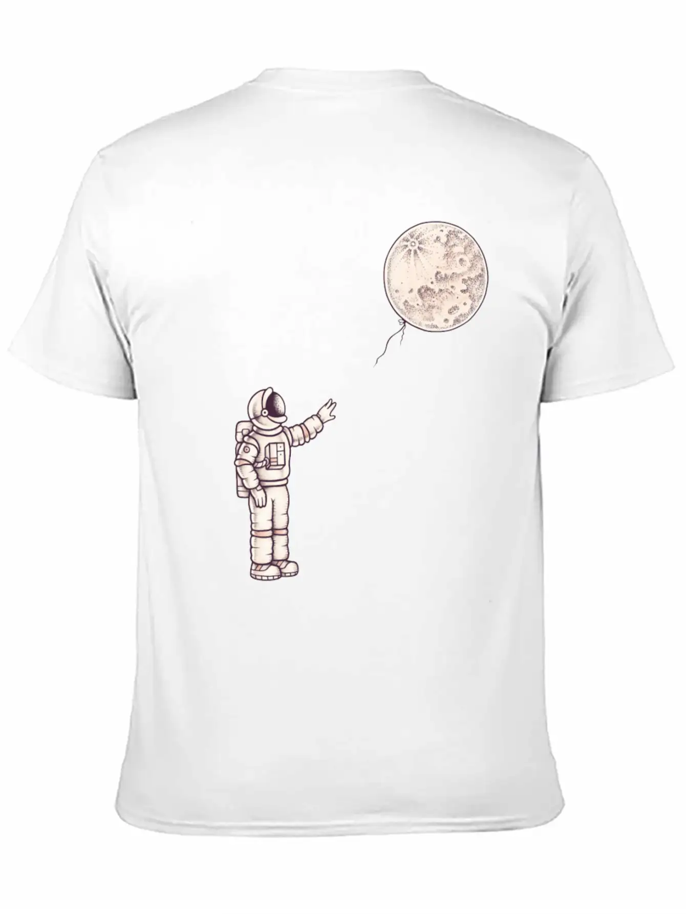 Astronaut With The Moon Unisex Casual T-Shirt – Clean Design For Daily Comfort